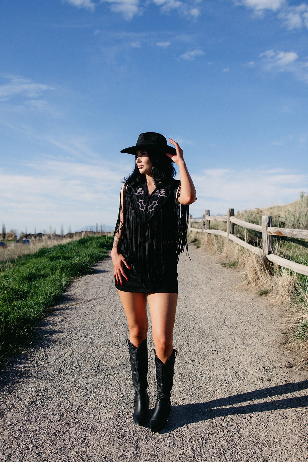 Gunsmoke Fringe Cape