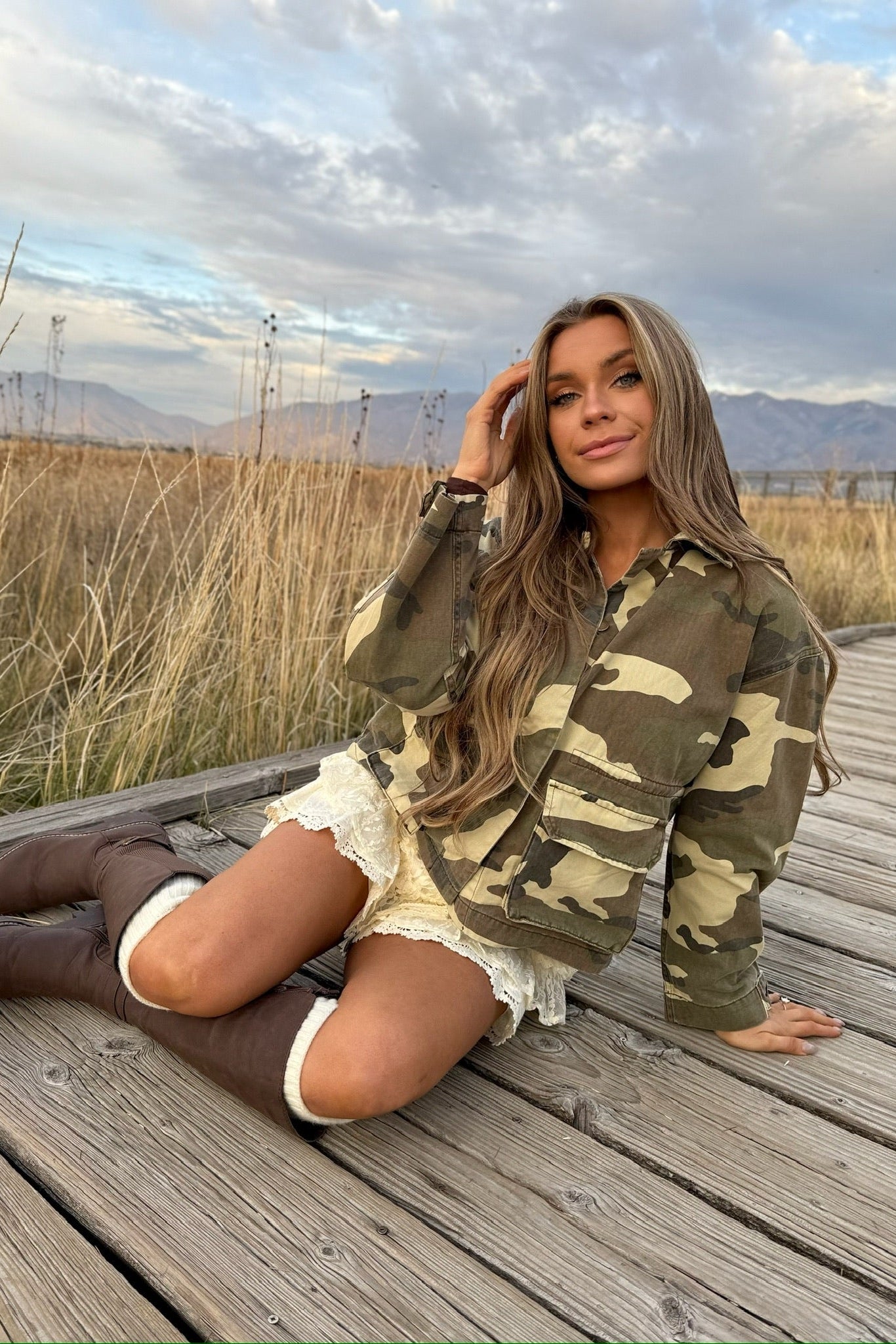 Hide & Chic Camouflage Jacket