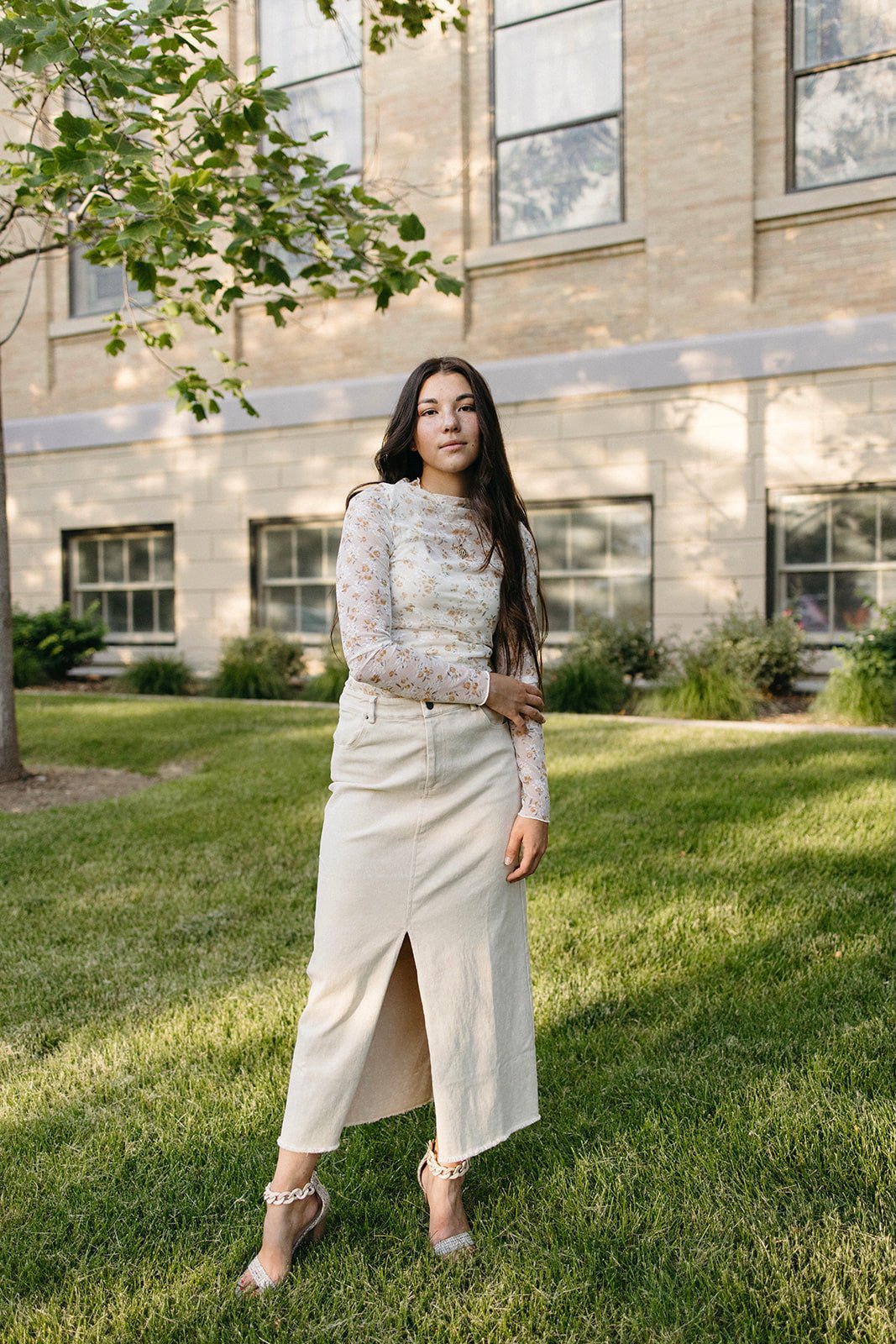 Honey Hues Denim Maxi Skirt - FINAL SALE