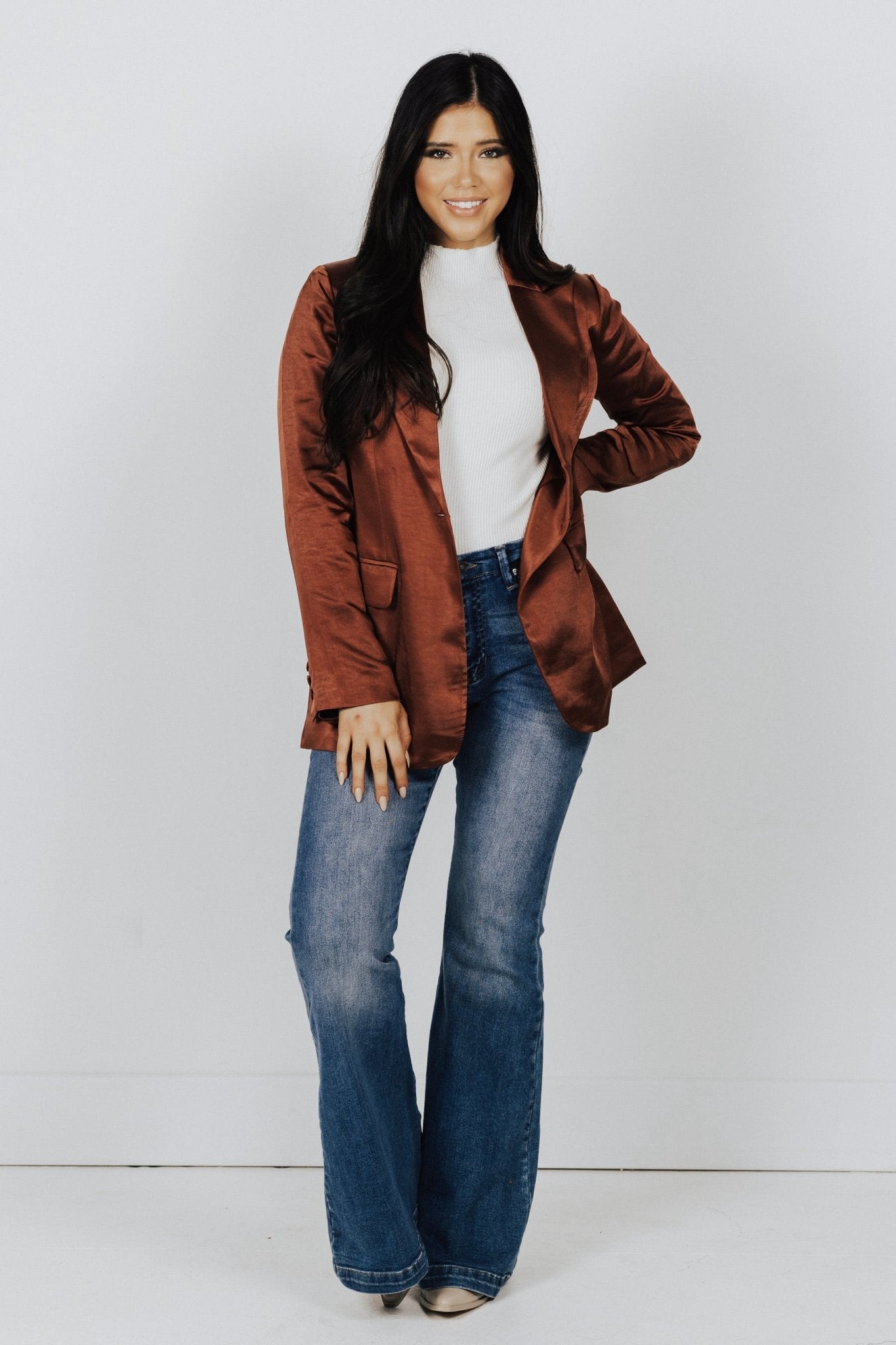 Jennifer Satin Blazer - FINAL SALE