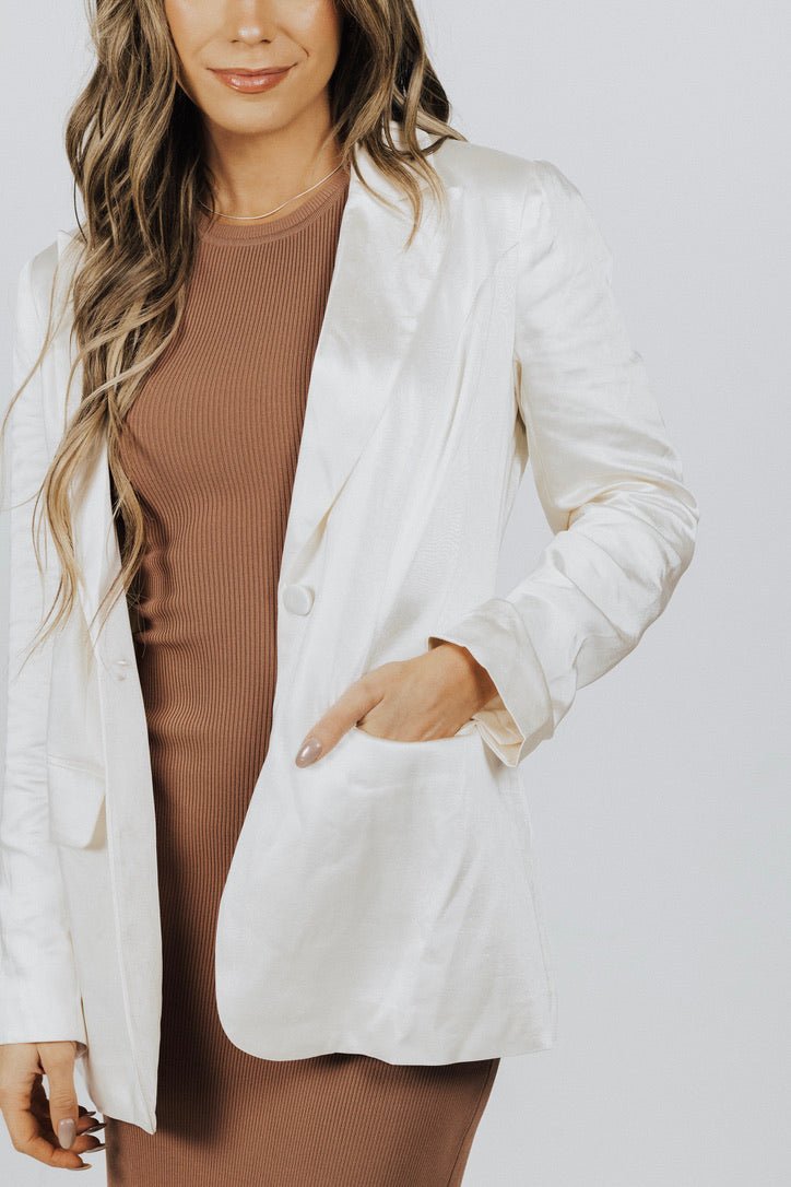 Jennifer Satin Blazer - FINAL SALE