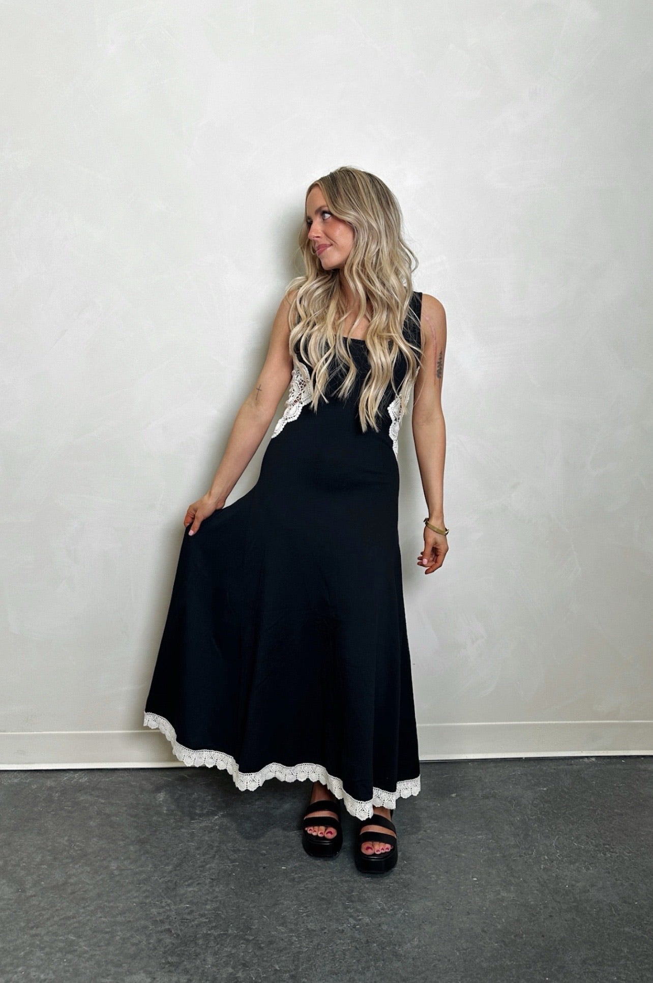 Lace & Shadow Dress