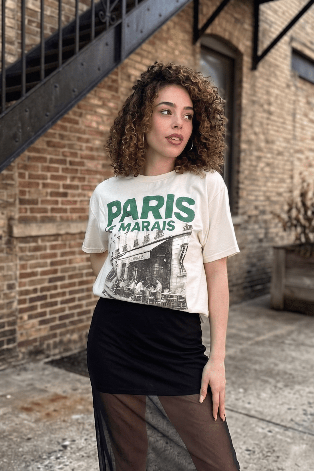 Paris le Marais graphic tee
