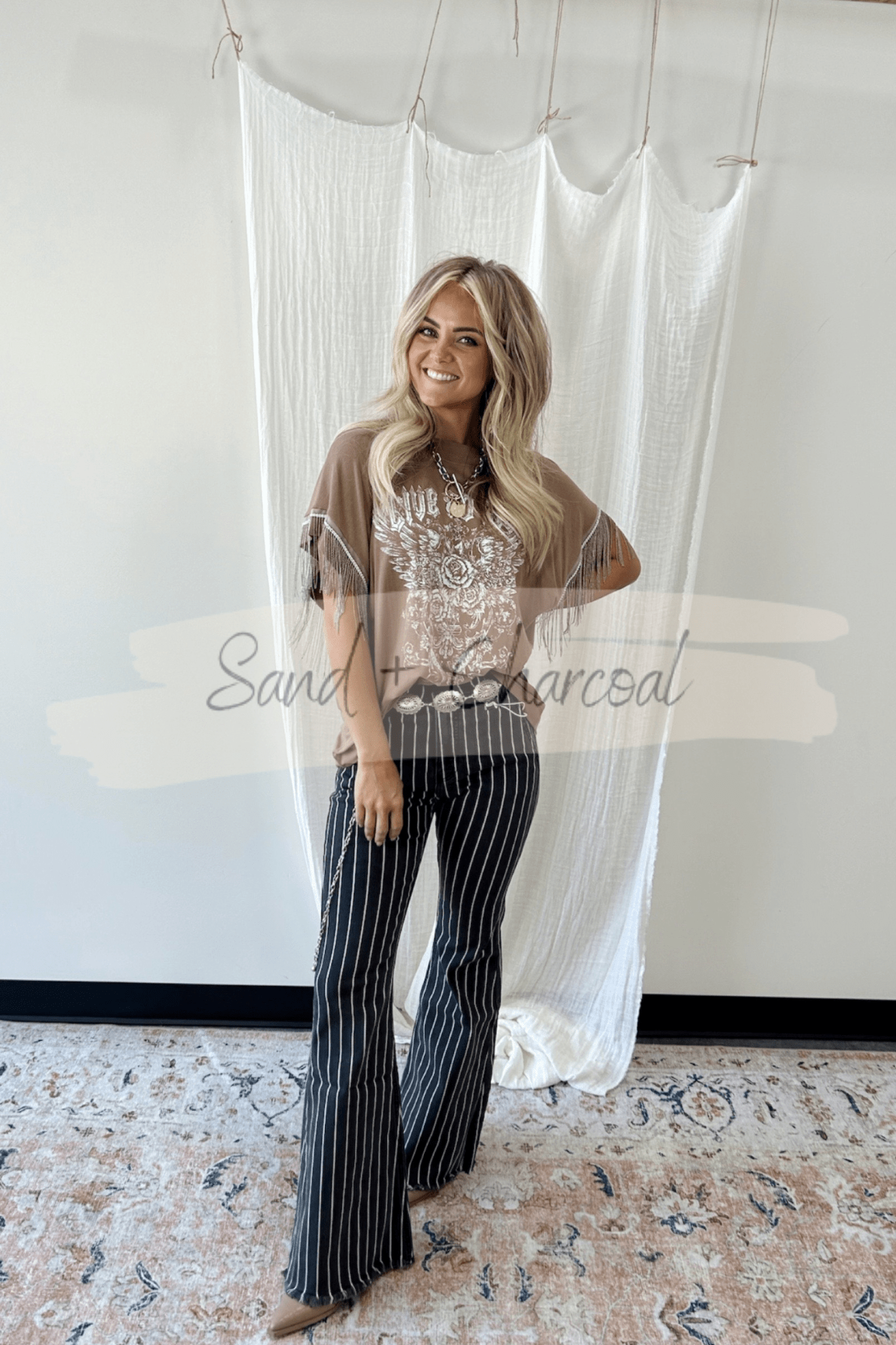 Live to Ride Fringe Graphic Top - FINAL SALE