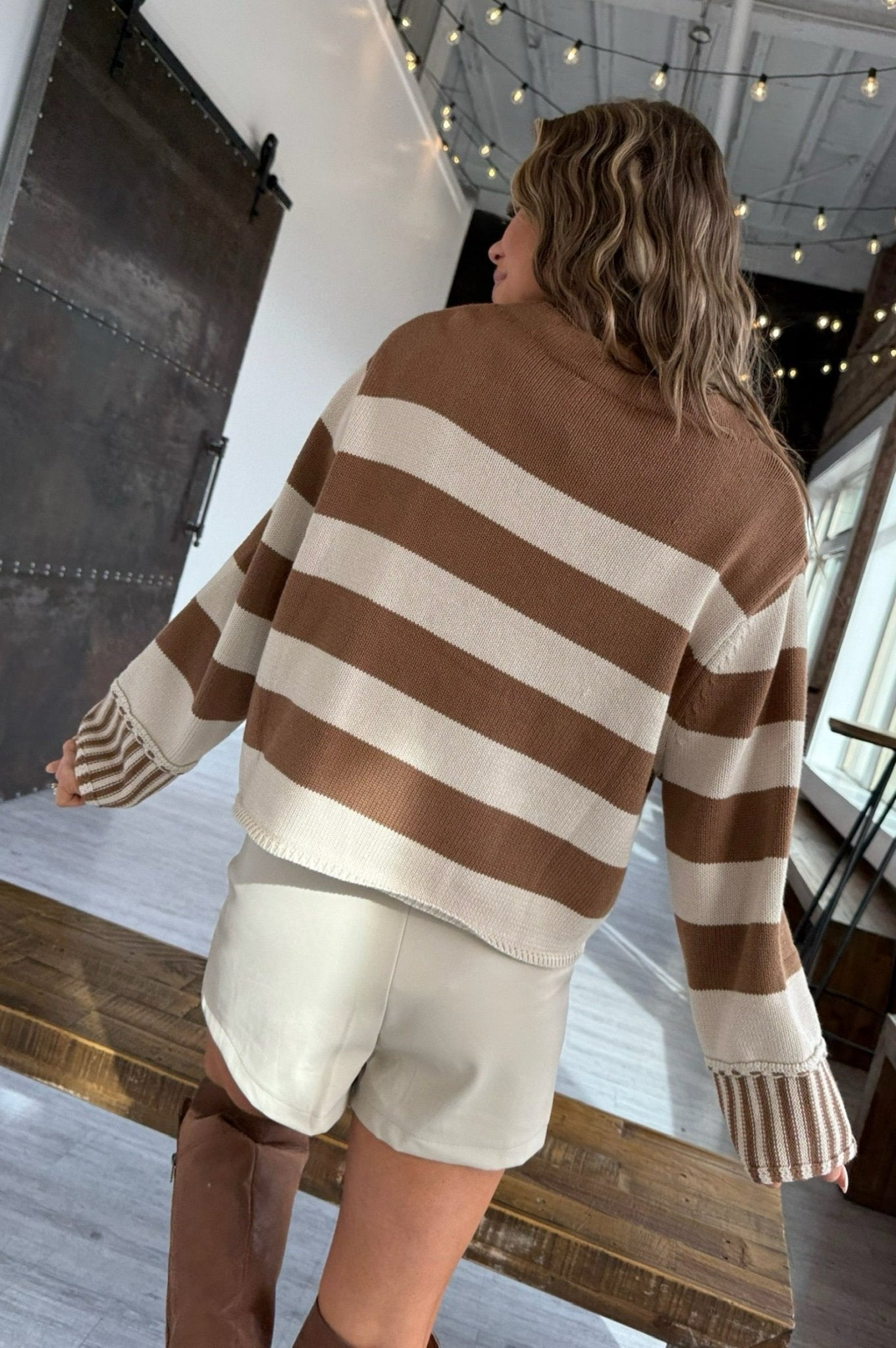 Maple Mornings Striped Sweater