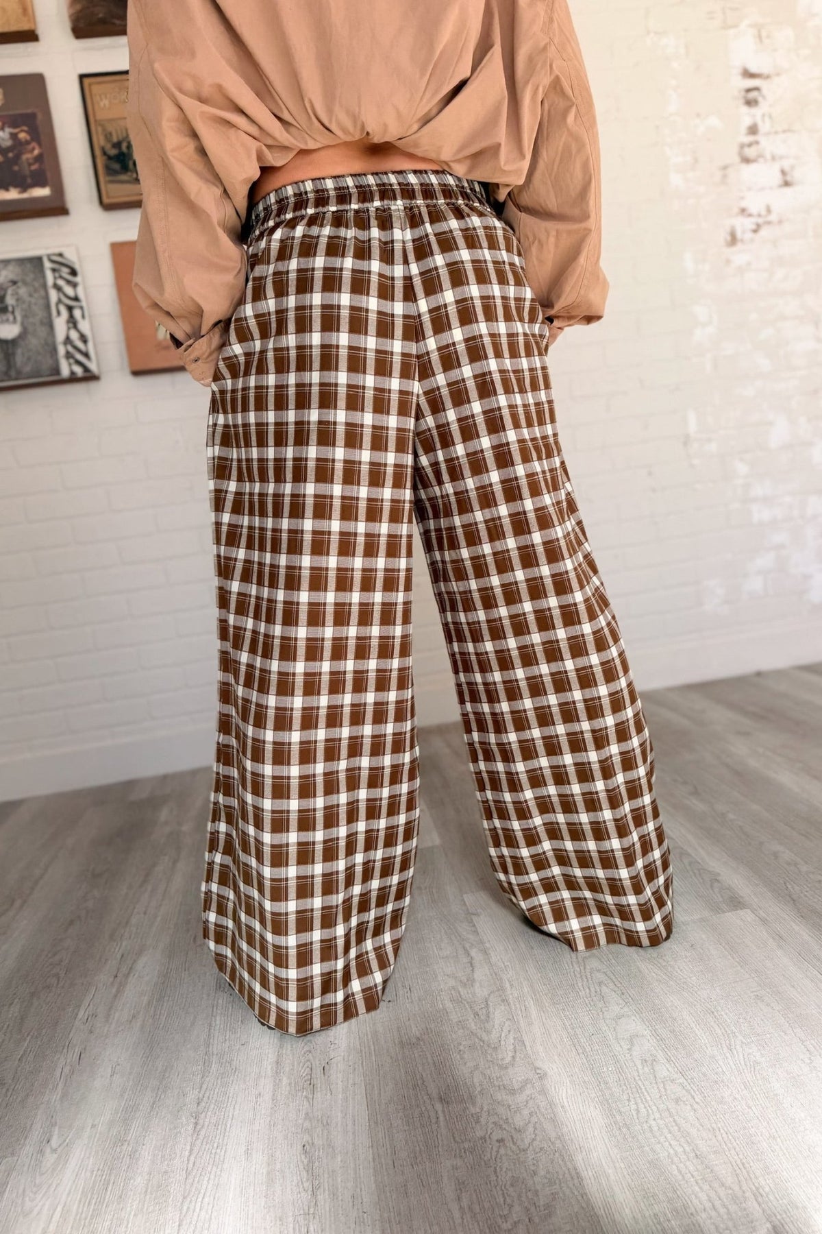 Meet Me Halfway Plaid Pants