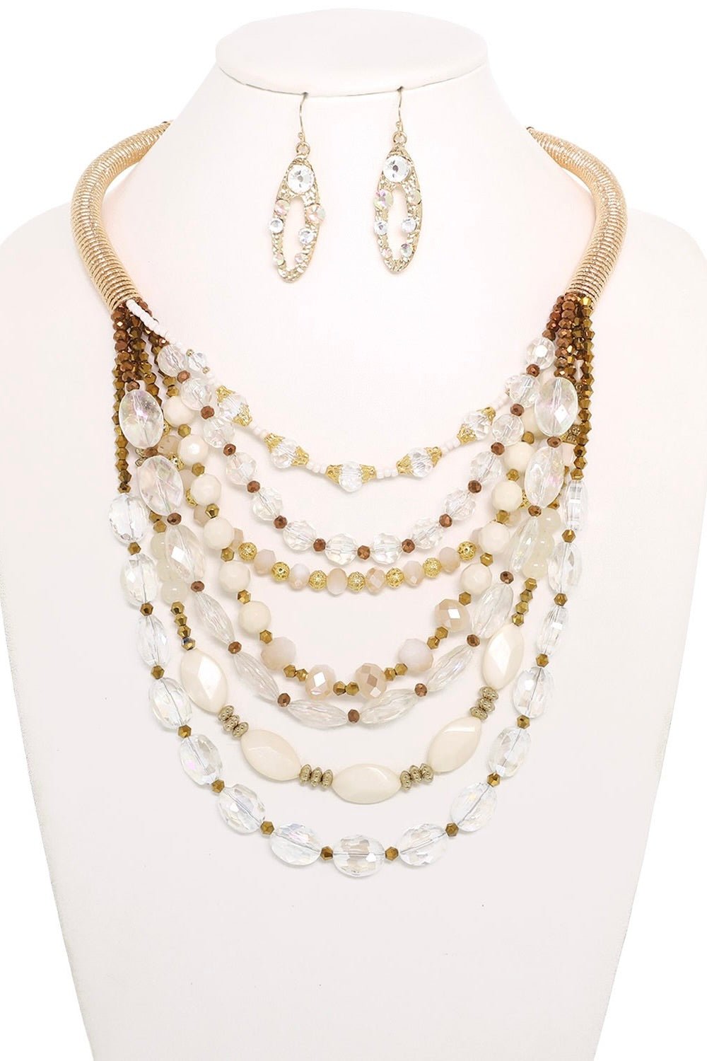 Mercury Moon Multi Layer Necklace Set