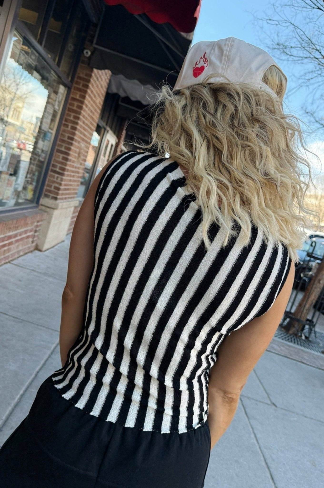 Metro Stripe Knit Tank