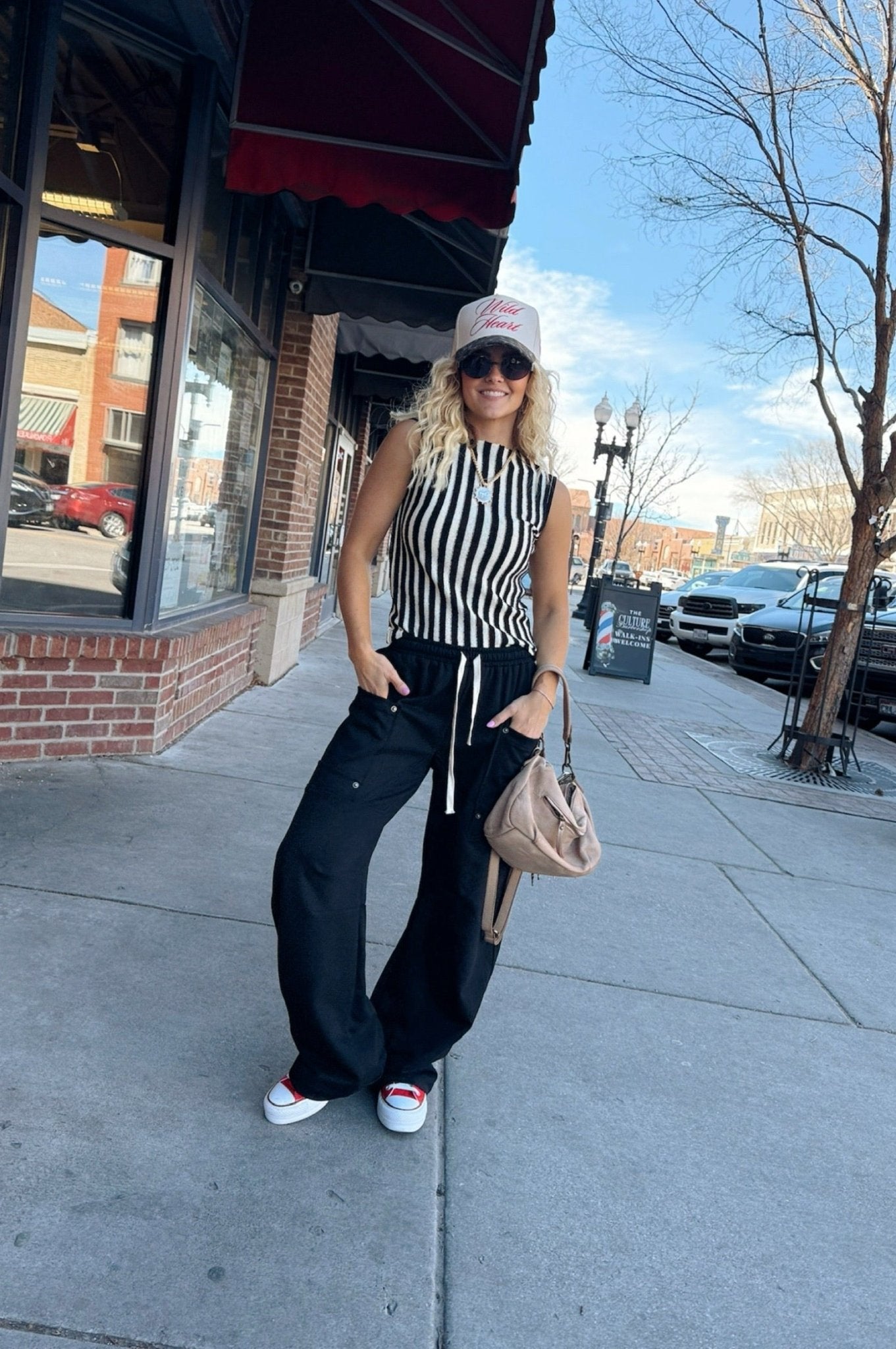 Metro Stripe Knit Tank