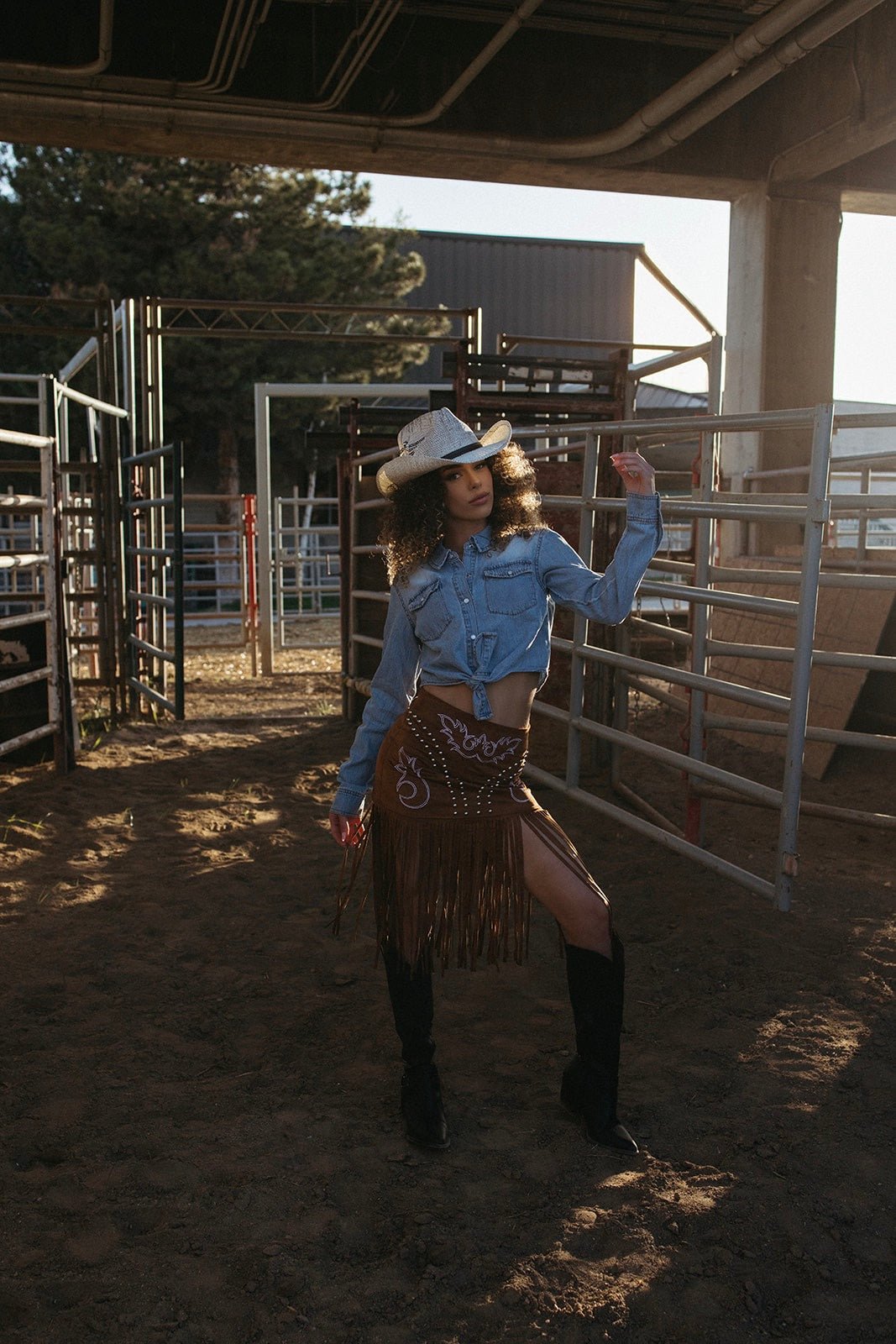 Most Wanted Boot Stitch Skirt