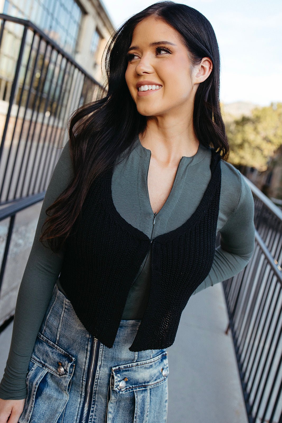 Noir Knit Vest - FINAL SALE