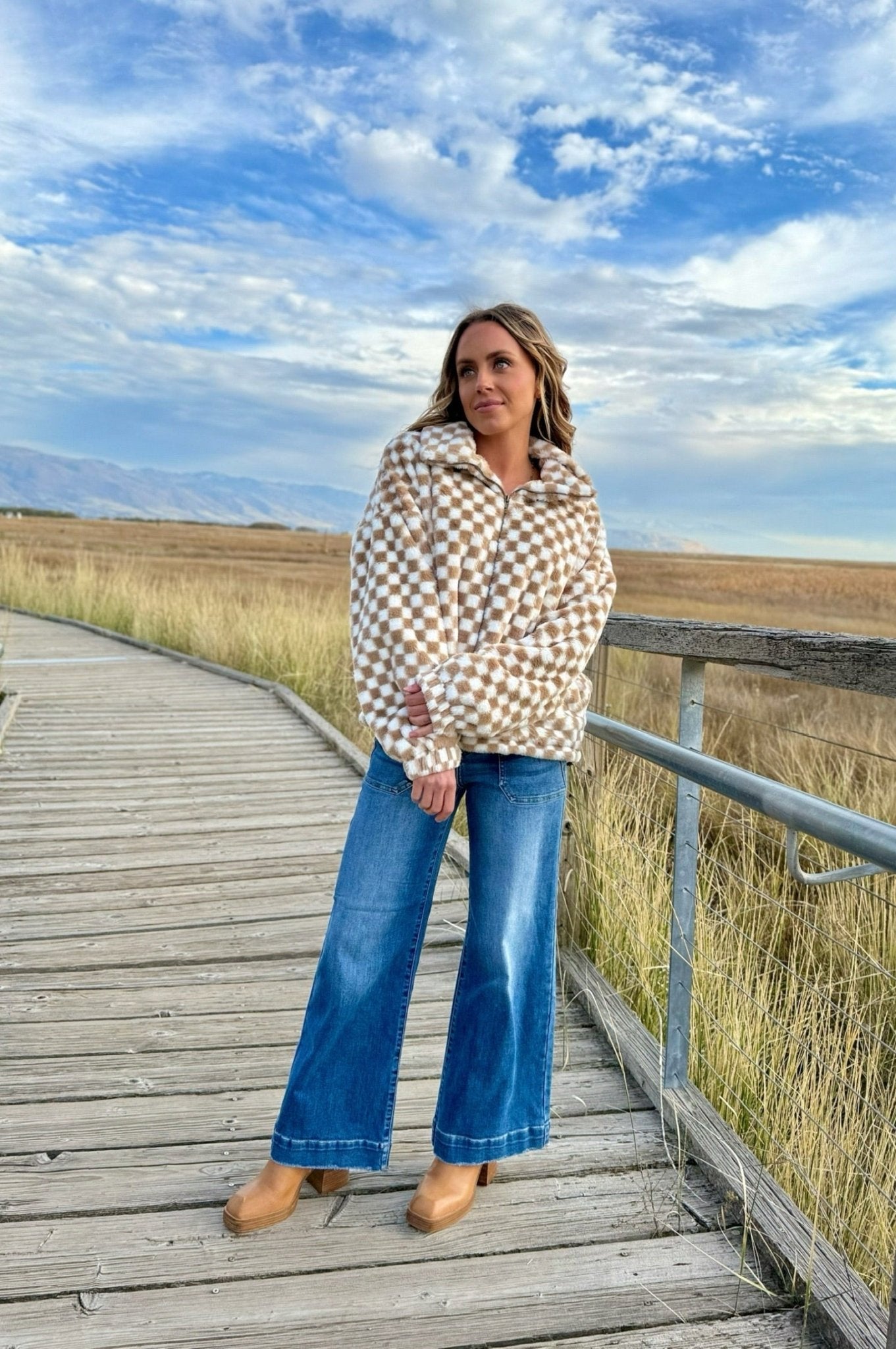 Open Air Checker Fleece