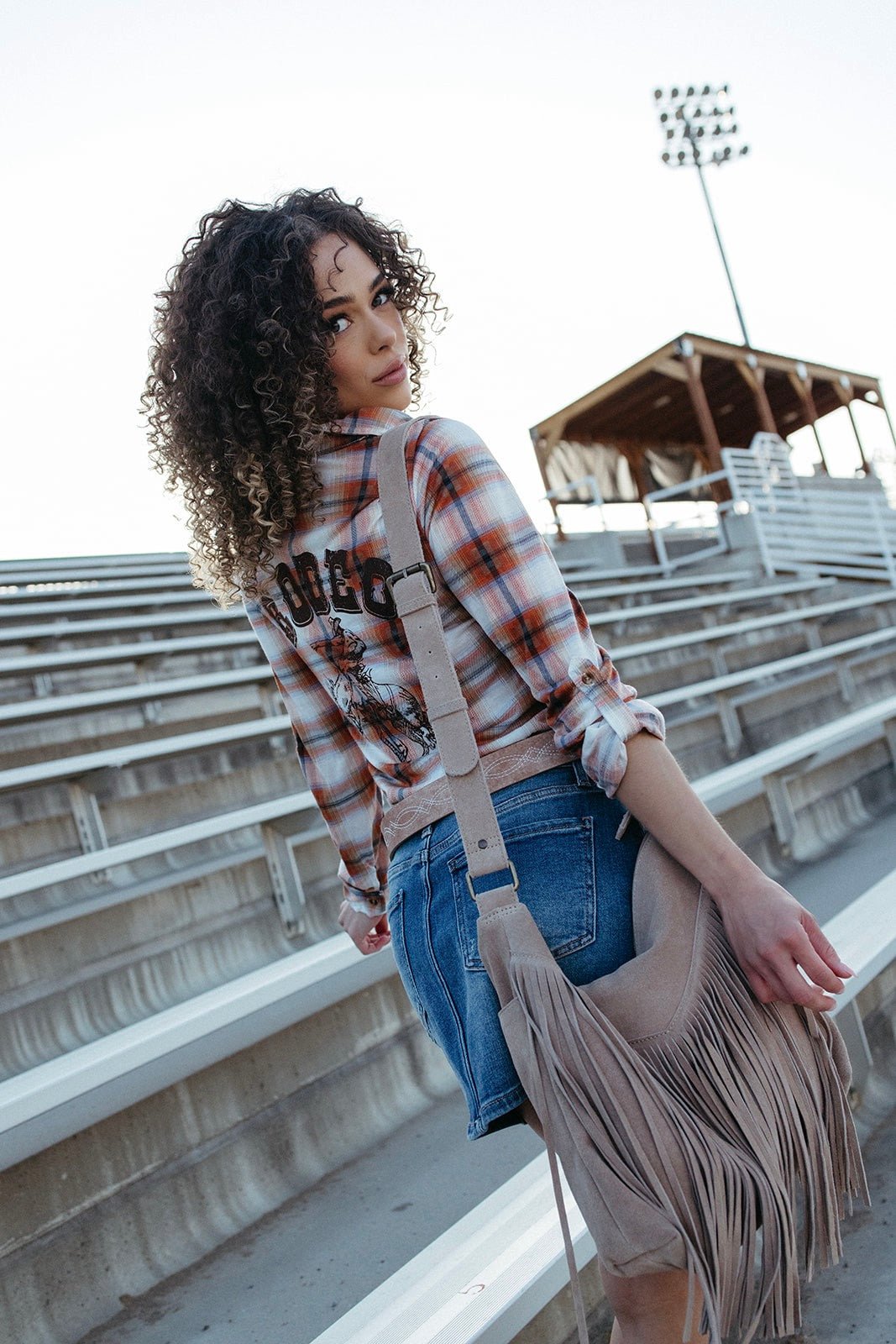 Outlaws Only Plaid Top