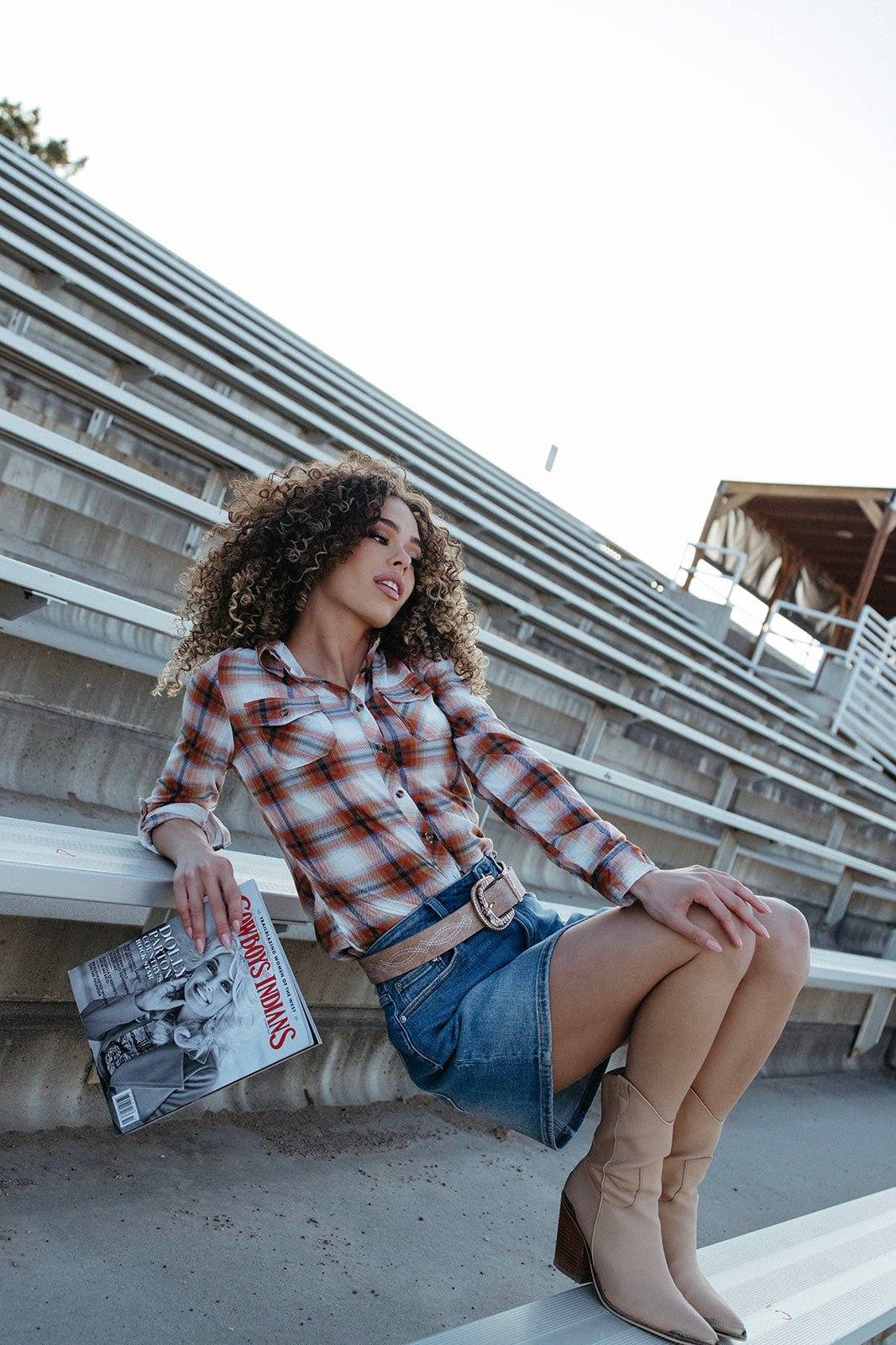 Outlaws Only Plaid Top