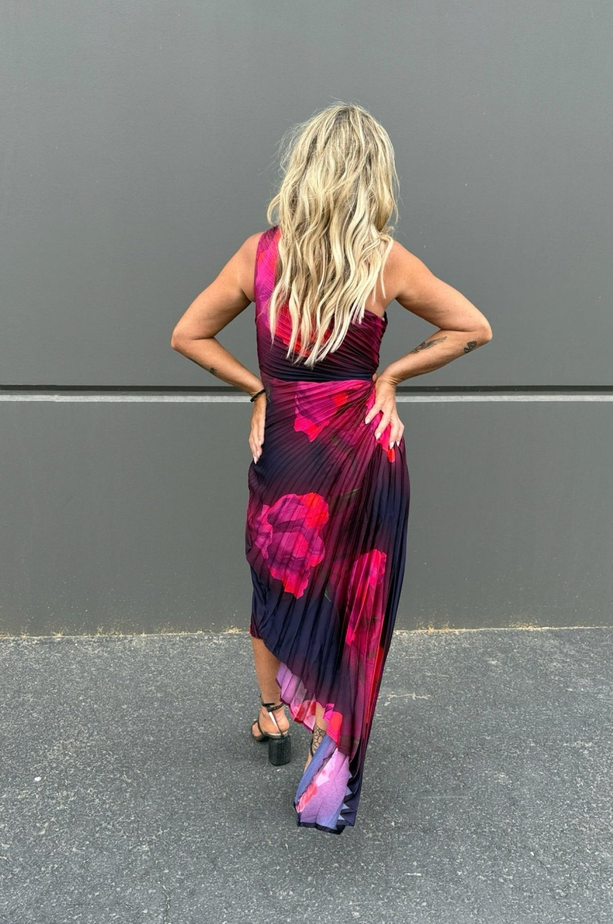 Poison Petals One-Shoulder Dress