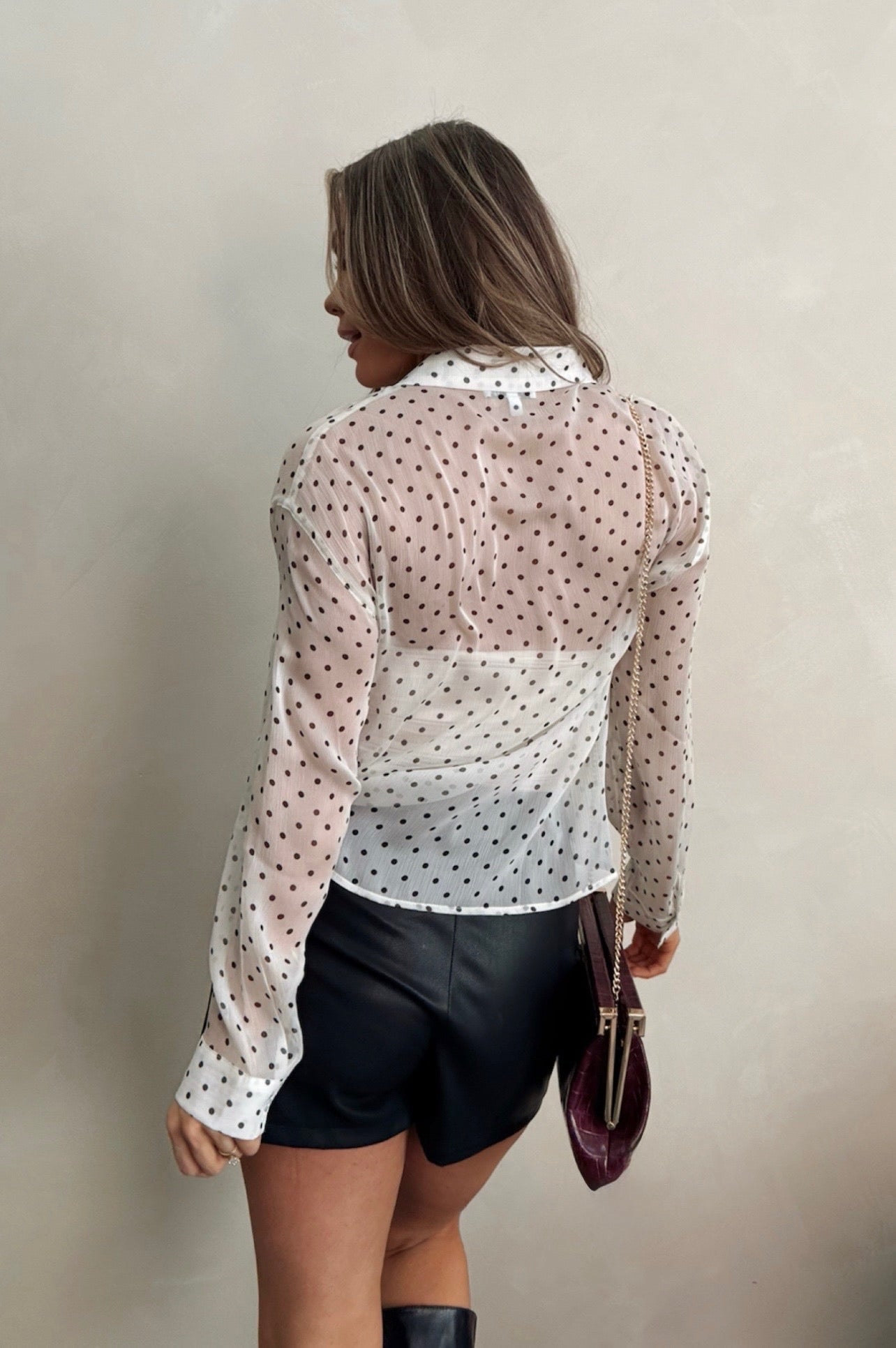 Polished in Polka Dots Blouse