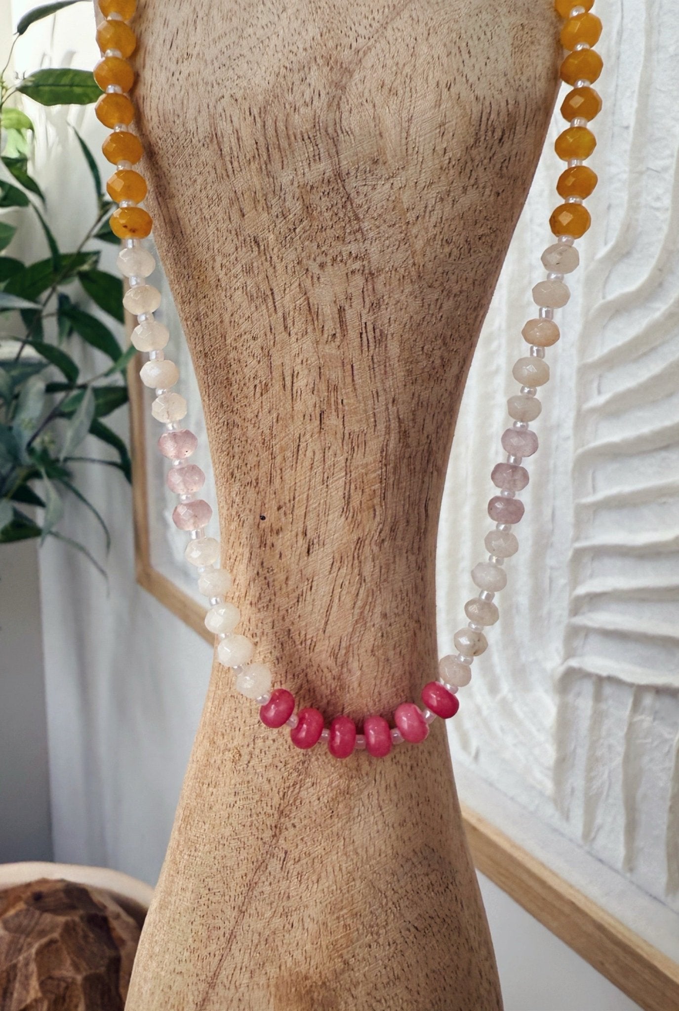 Raw Spirit Beaded Necklace