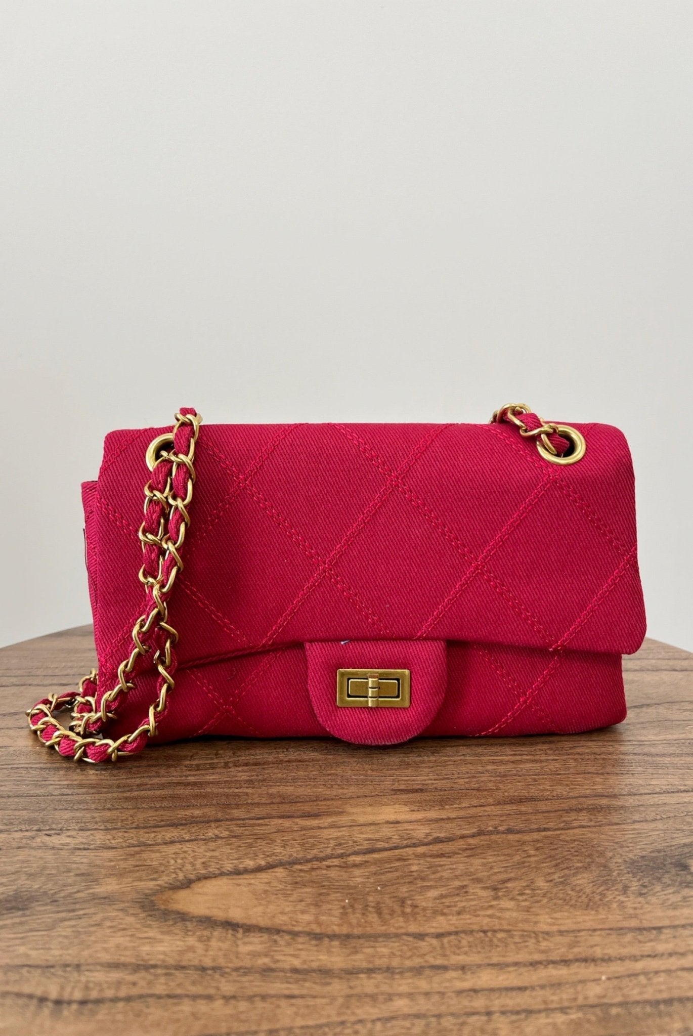 Ruby Denim Quilted Bag - FINAL SALE