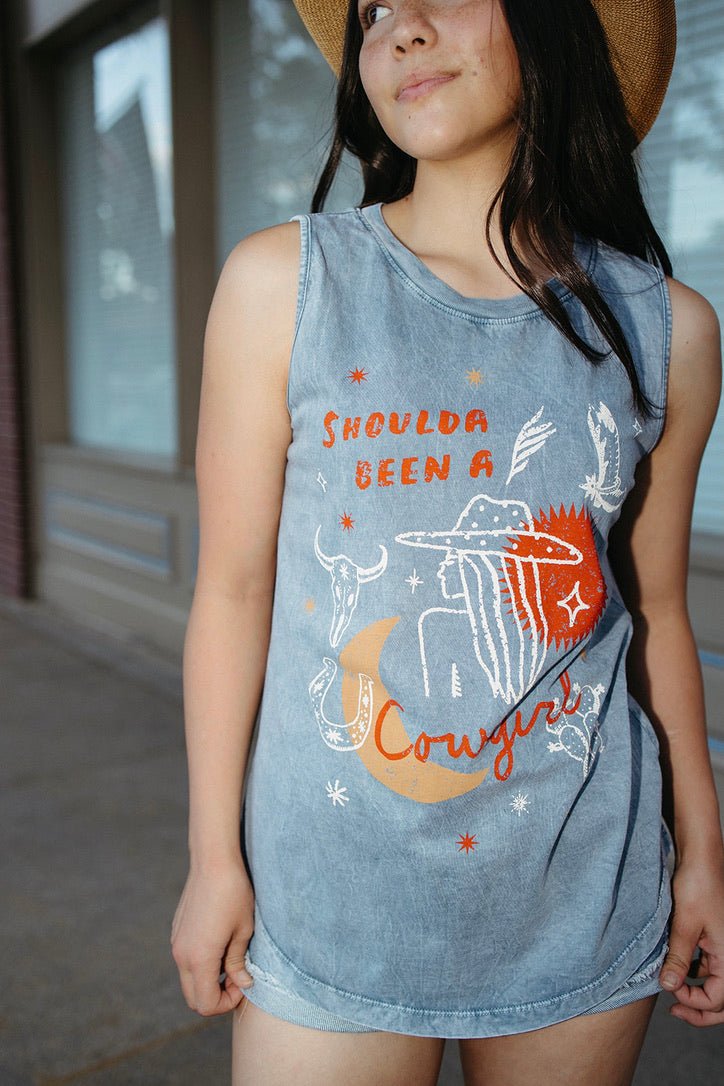 Shoulda Been a Cowgirl Tank Top - FINAL SALE