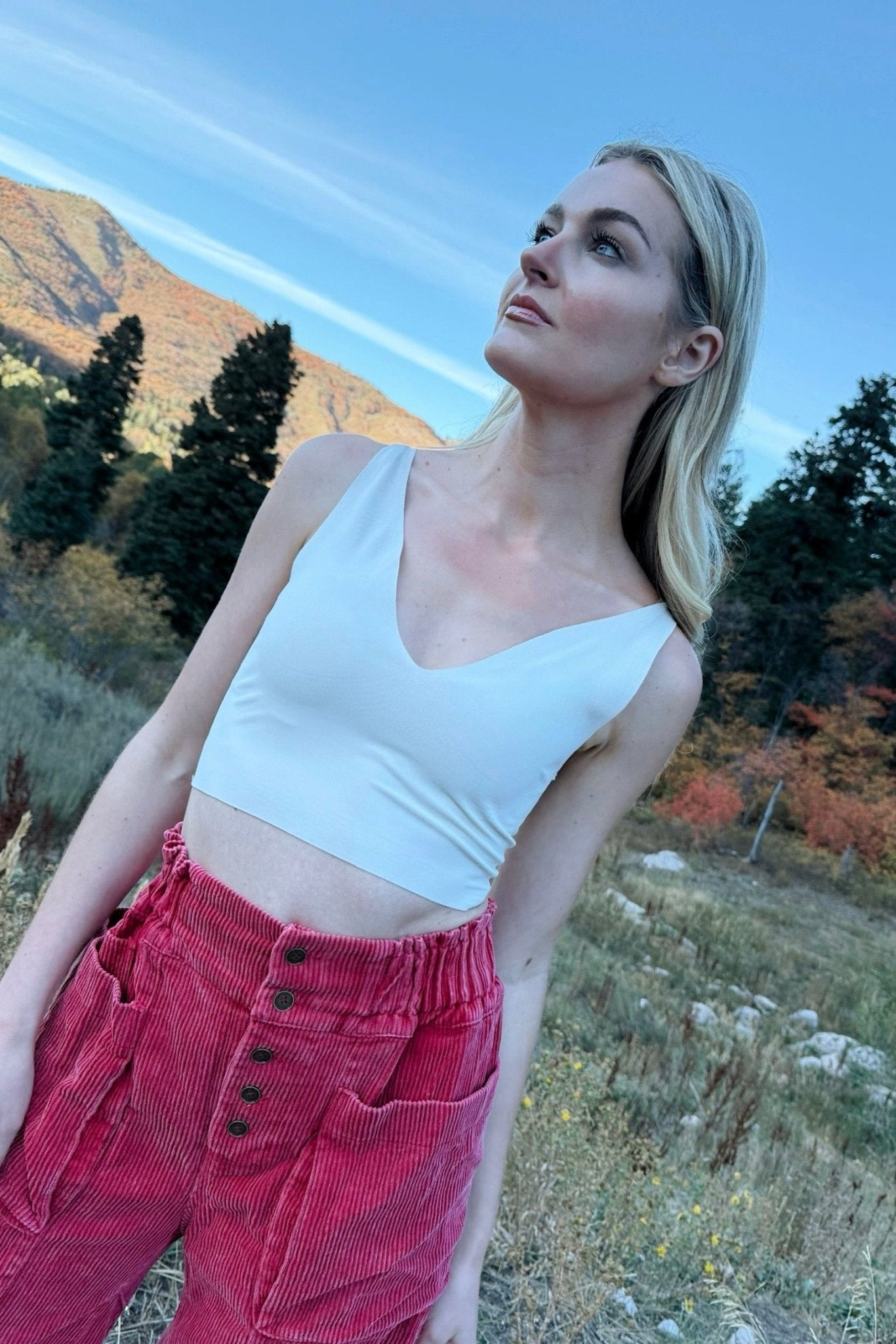 Sleek Talk Bonding V-neck Tank