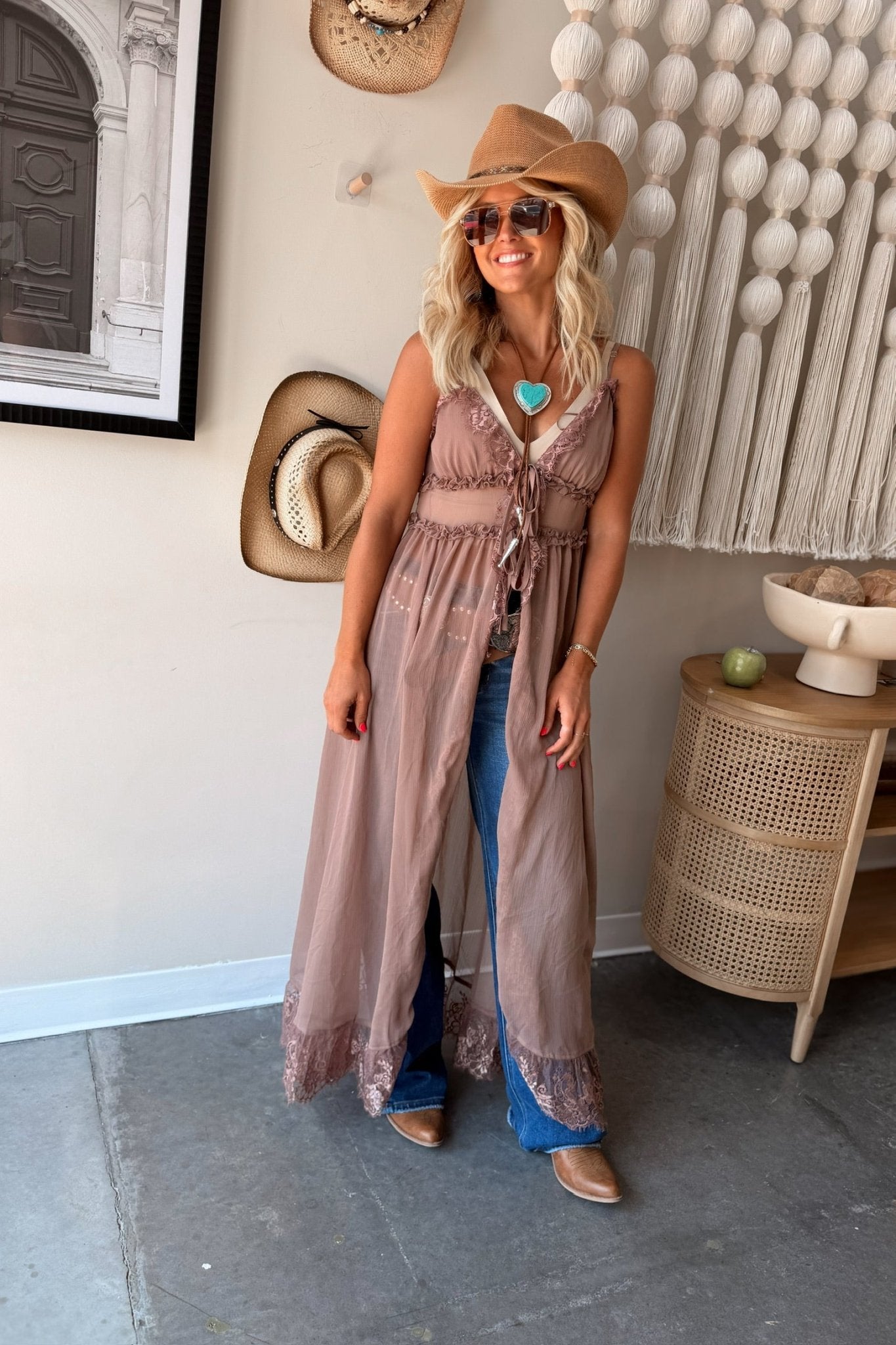 Spill The Tea Maxi Duster