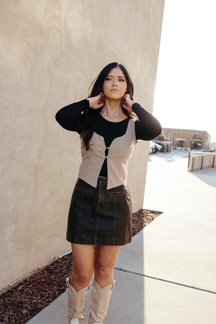 Tonal Bustier Top - FINAL SALE