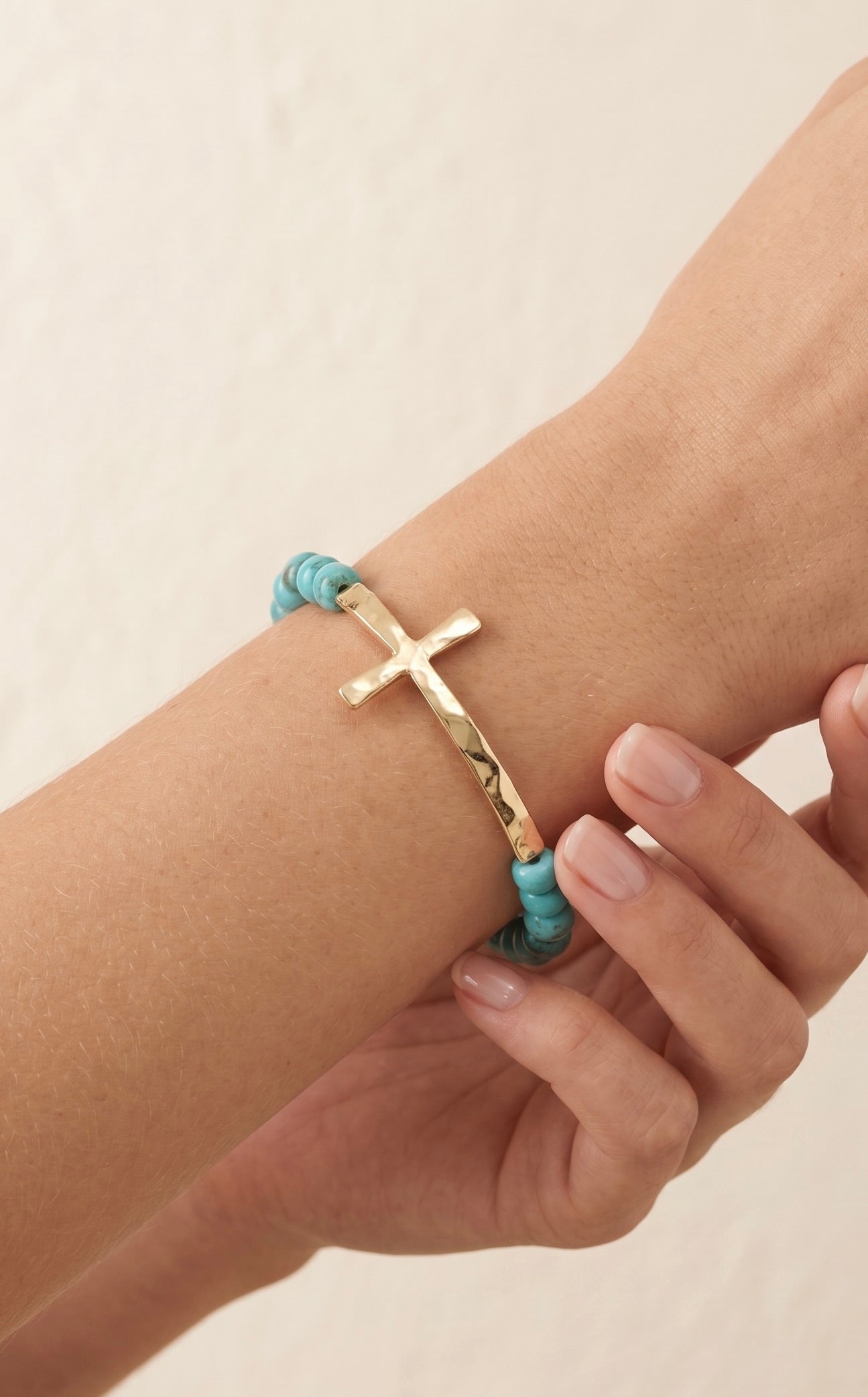 Higher Ground Turquoise Cross Bracelet