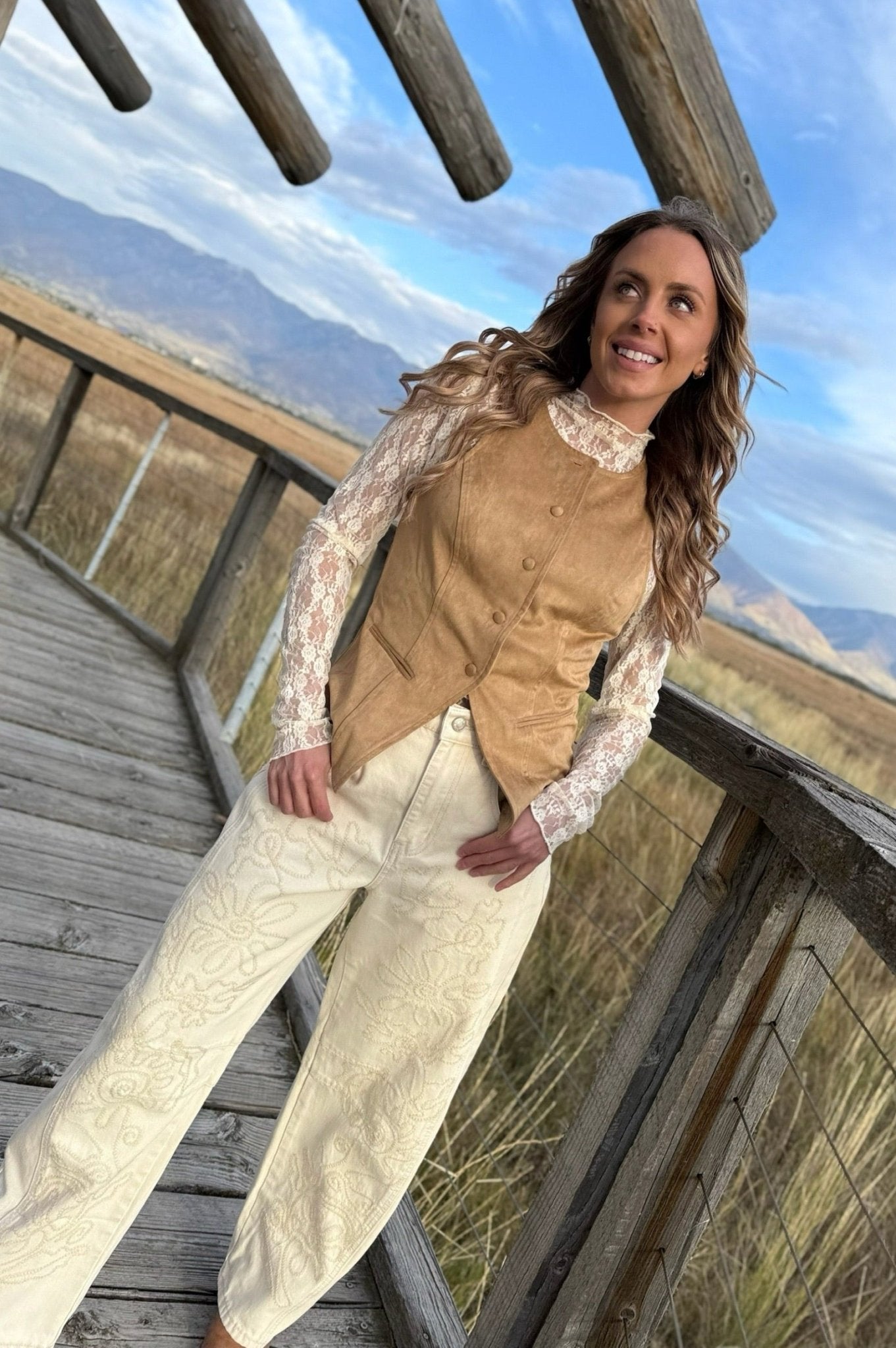 Vest Behavior Button Closure Vest