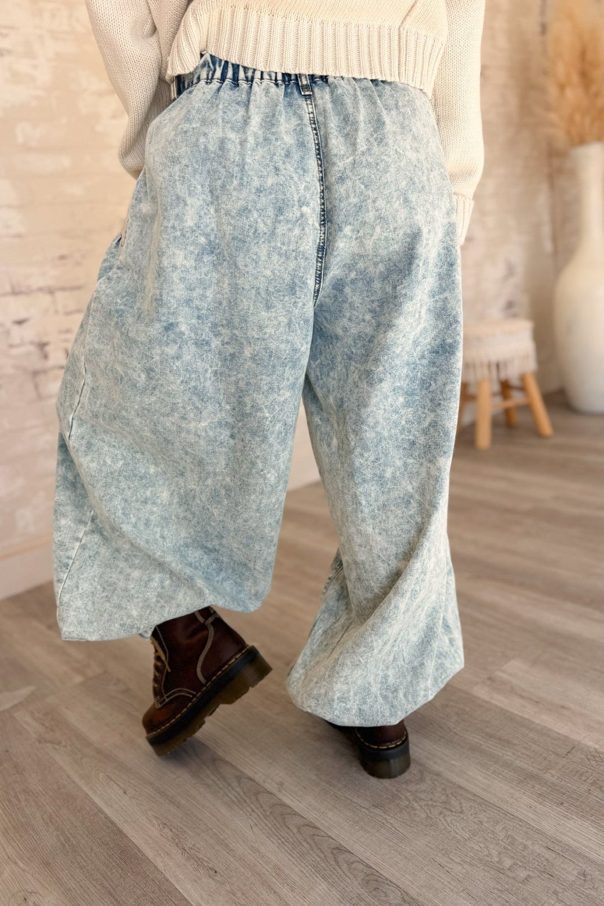 Whatever Works Denim Joggers