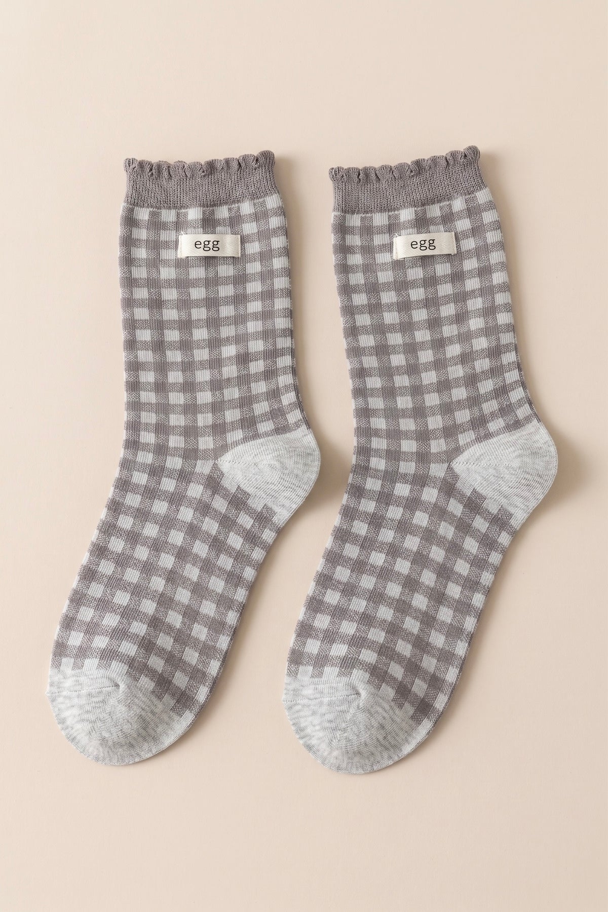 Double Check Gingham Socks