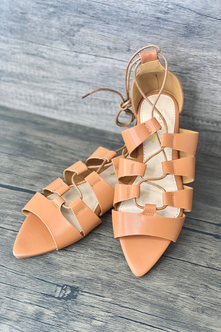 Natalia Lace Up Sandals - FINAL SALE