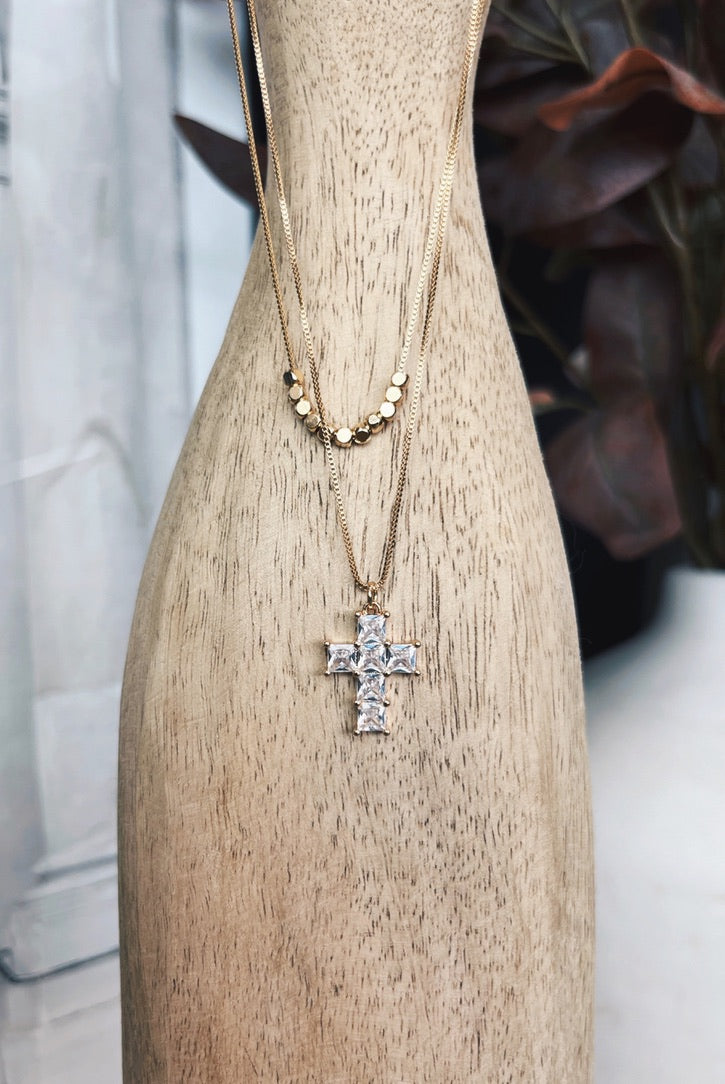 Pure Brilliance Cross Necklace