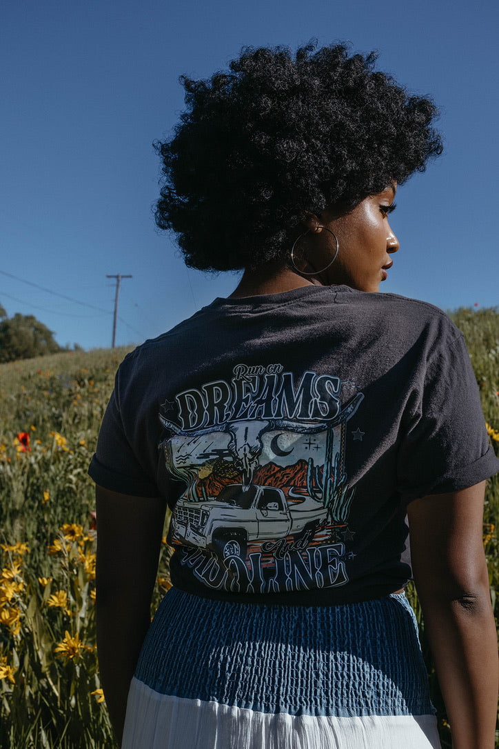 Run on Dreams and Gasoline Graphic Tee - FINAL SALE