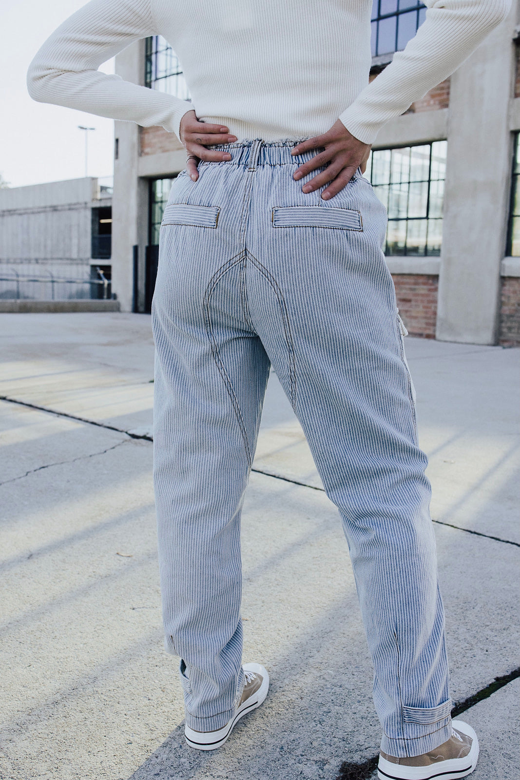 Drew Striped Denim Jeans Lux Collection - FINAL SALE