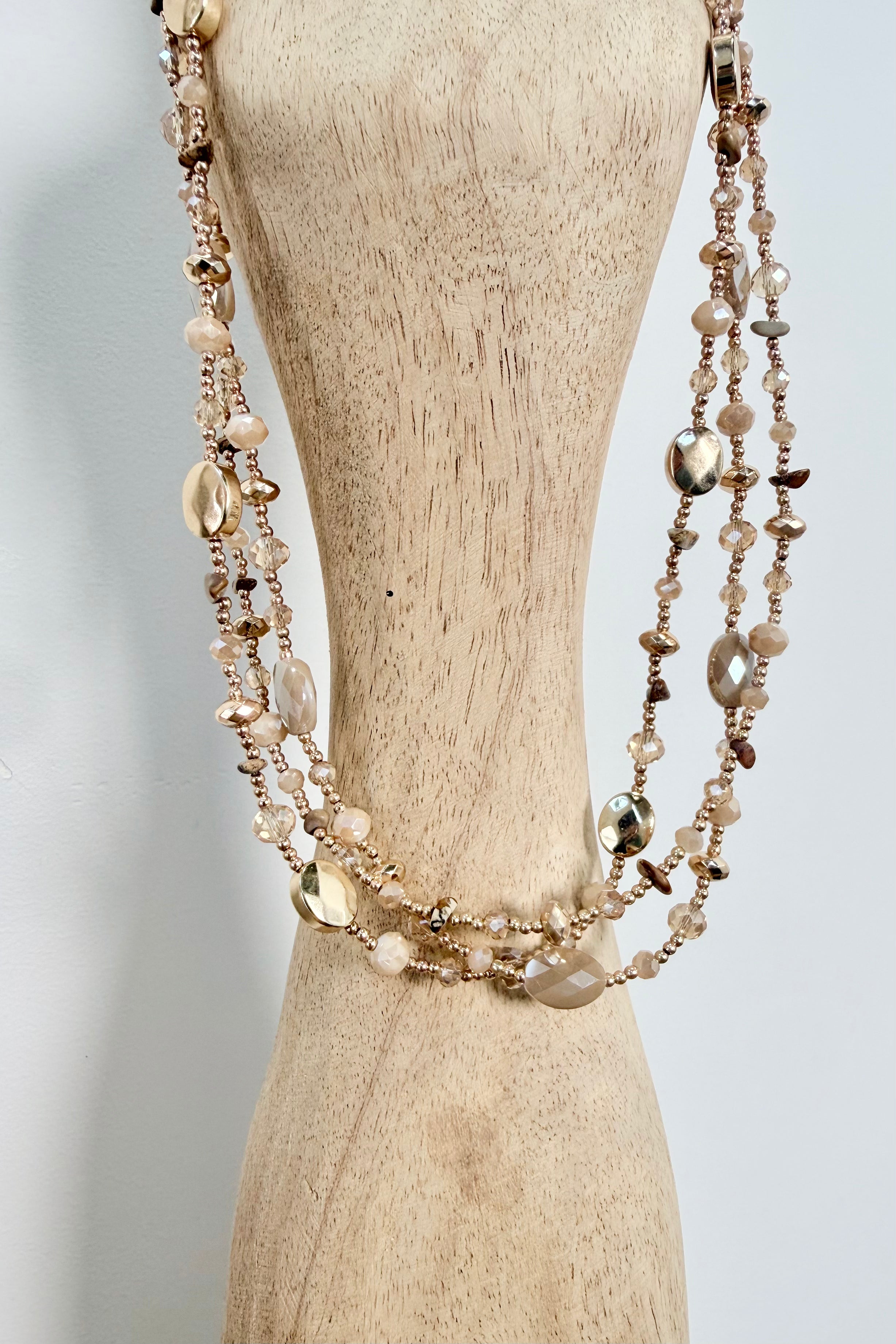 Apricot Light Layered Necklace