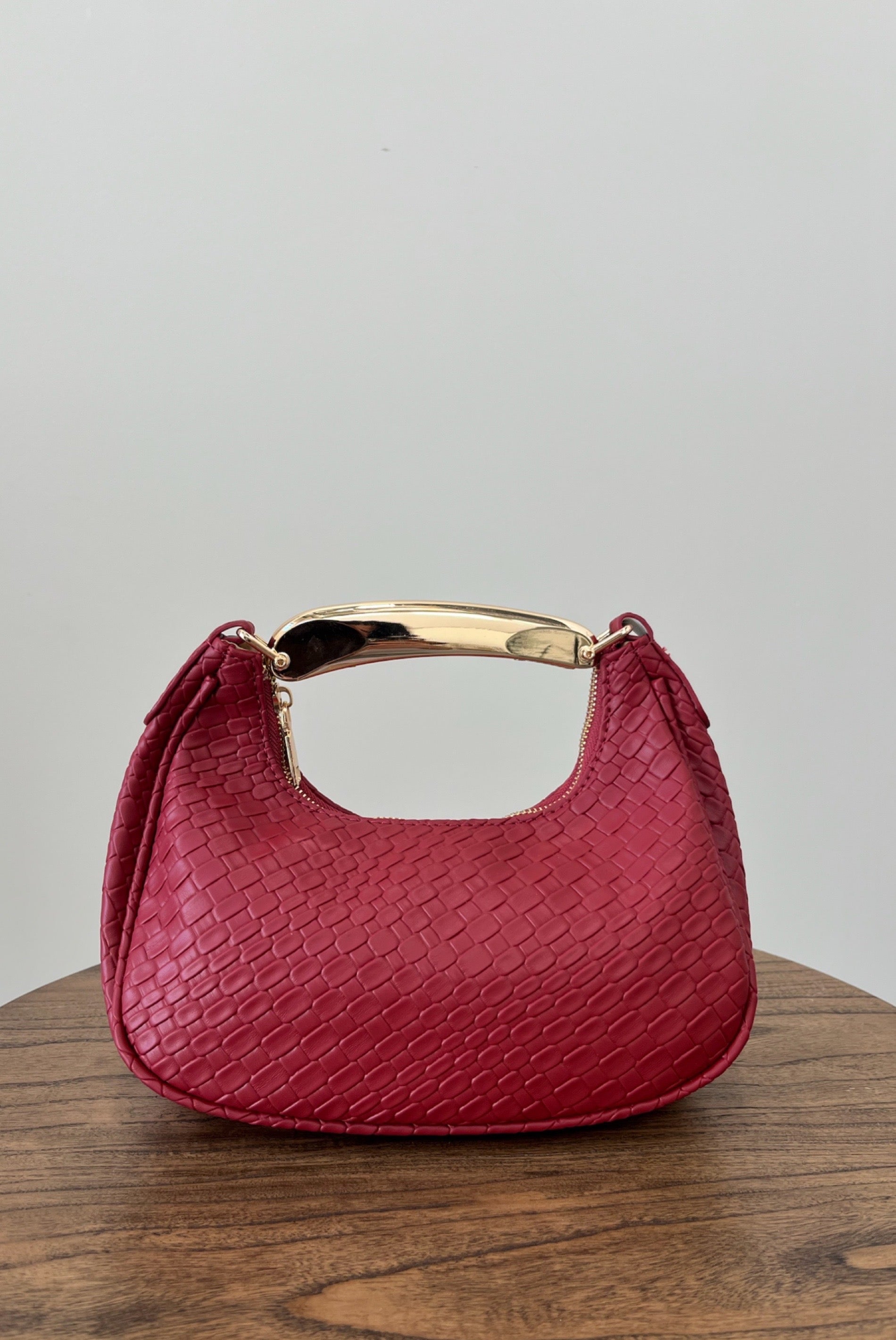 Cherry Kiss Metal Handle Bag