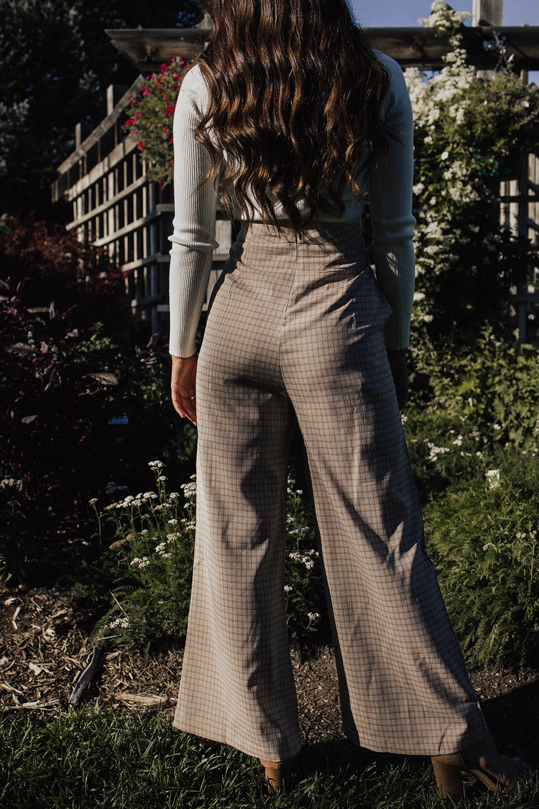 Clancey Plaid Wide Leg Pants - FINAL SALE