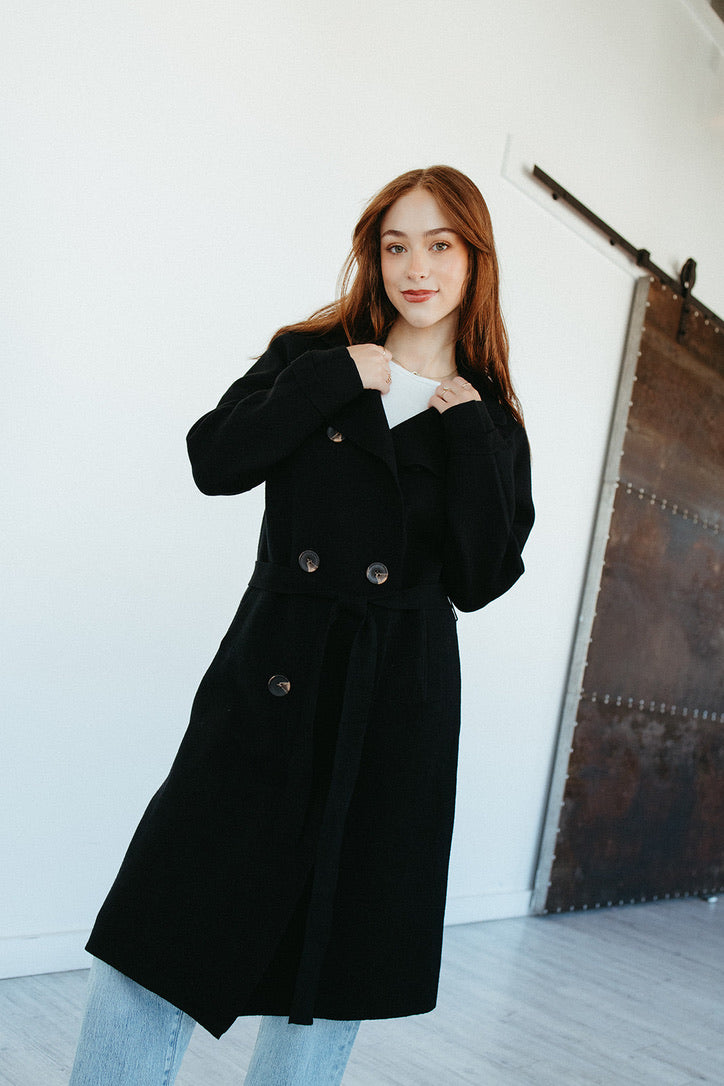 Emberwood Sweater Trench Coat