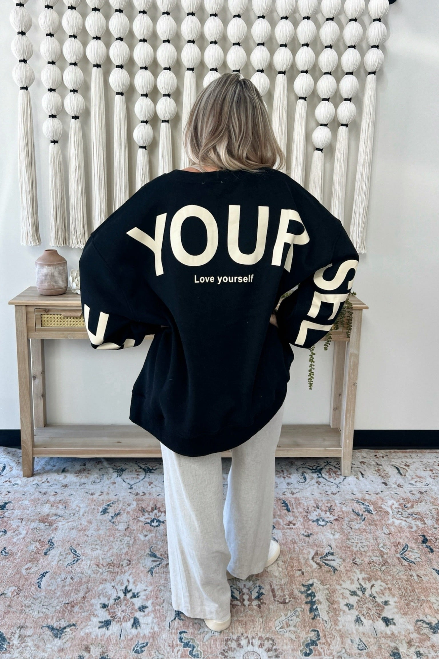 Love Yourself Oversize Sweatshirt