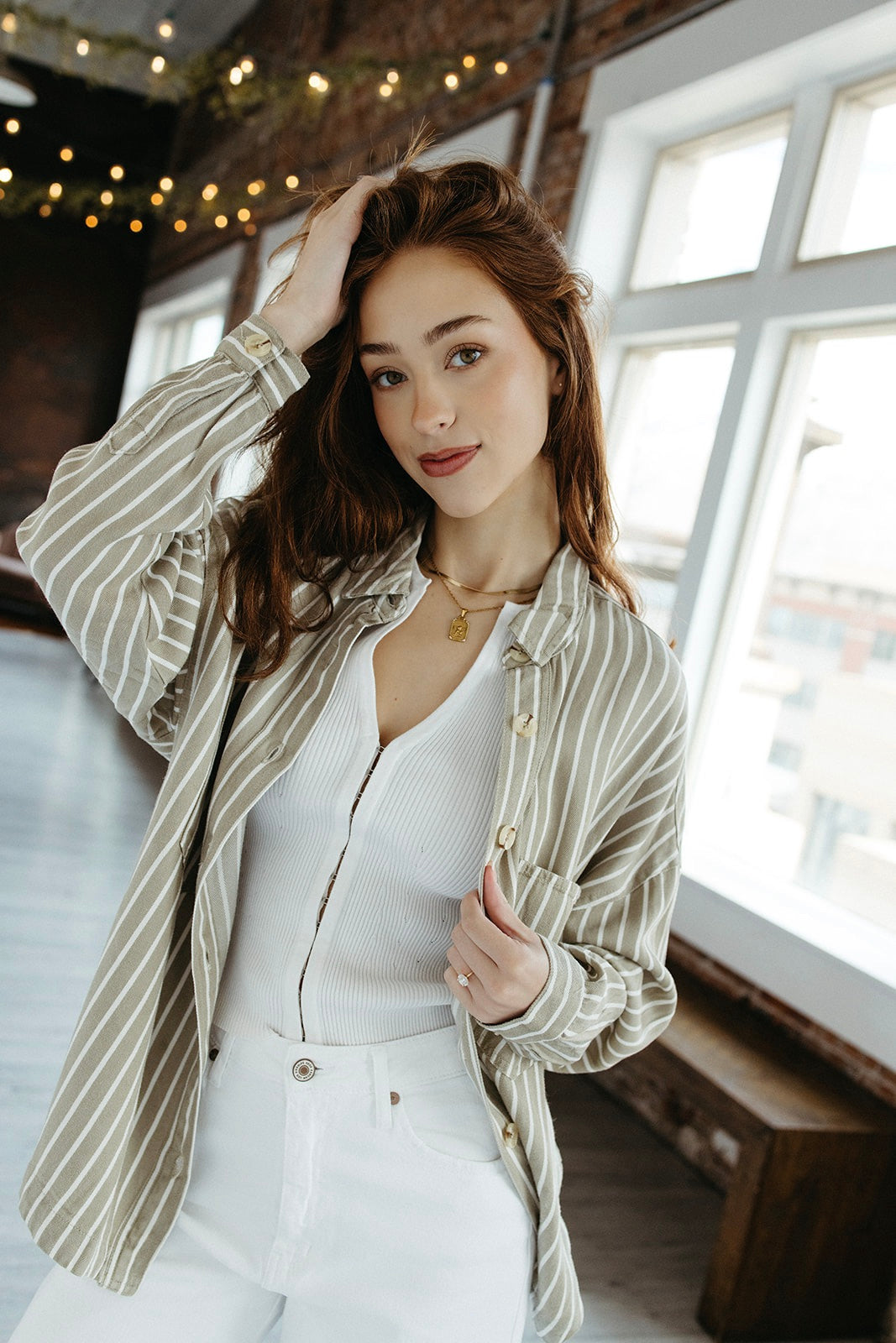 Lee Striped Button Down