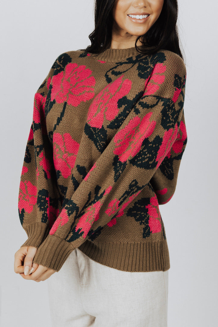 Oaklynn Floral Sweater - FINAL SALE