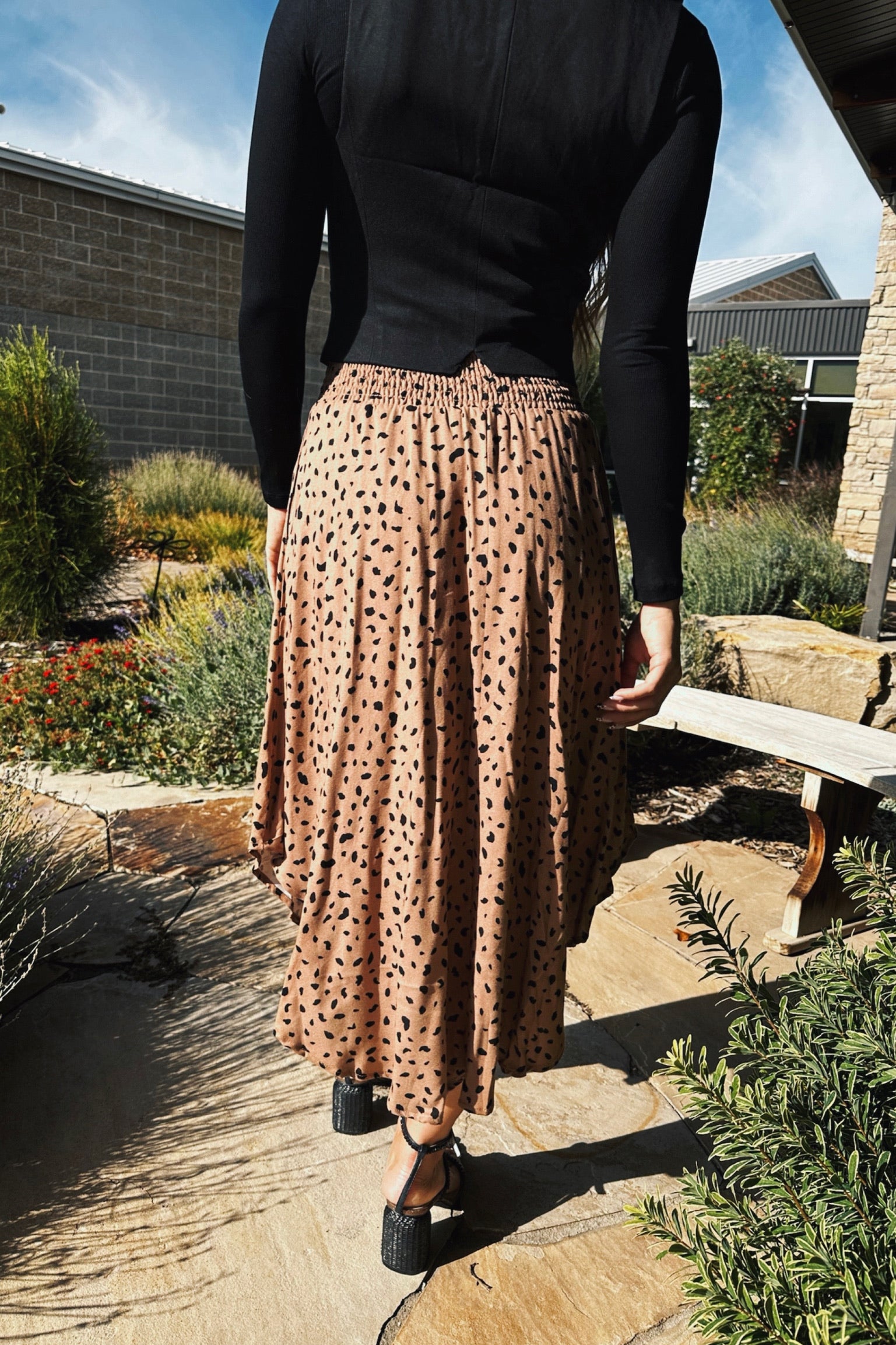 Savanna Chic Midi Skirt