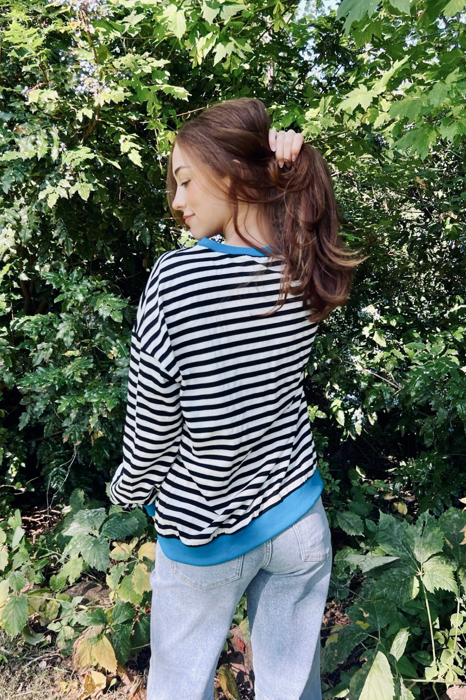 Collette Striped Crew Neck