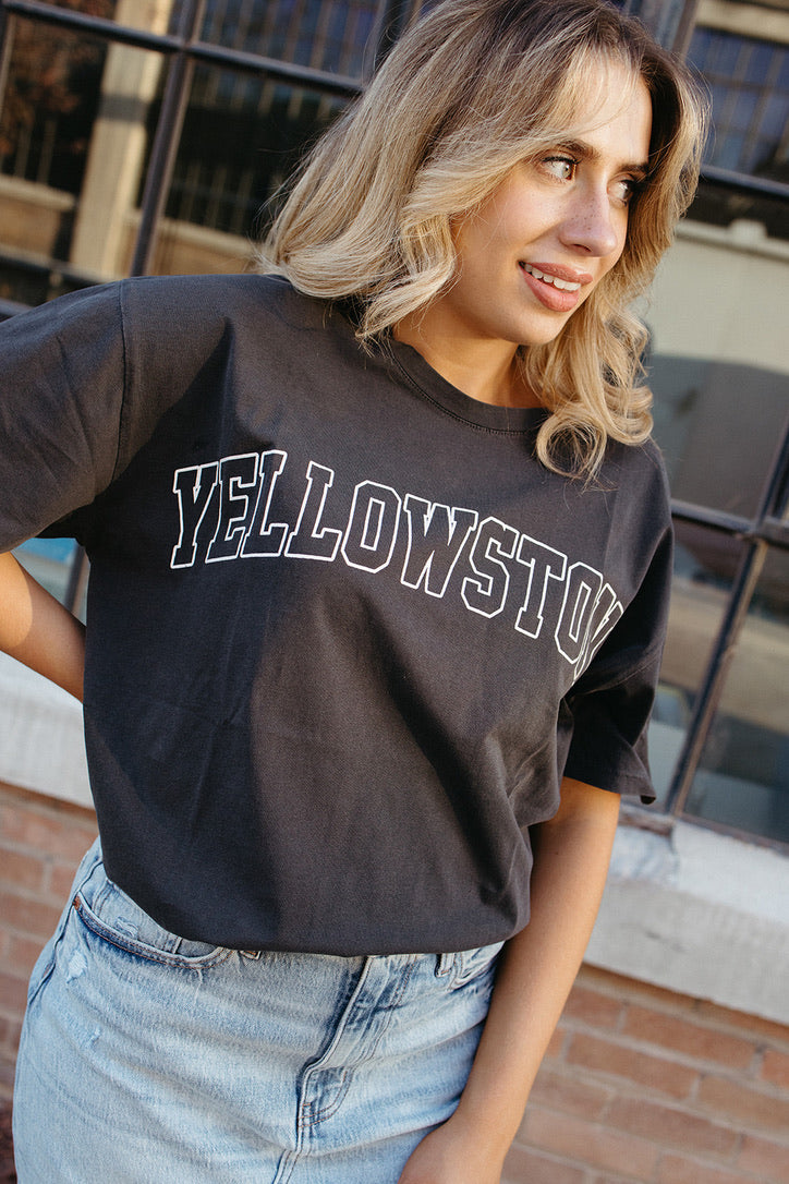 Roaming Yellowstone Block Tee