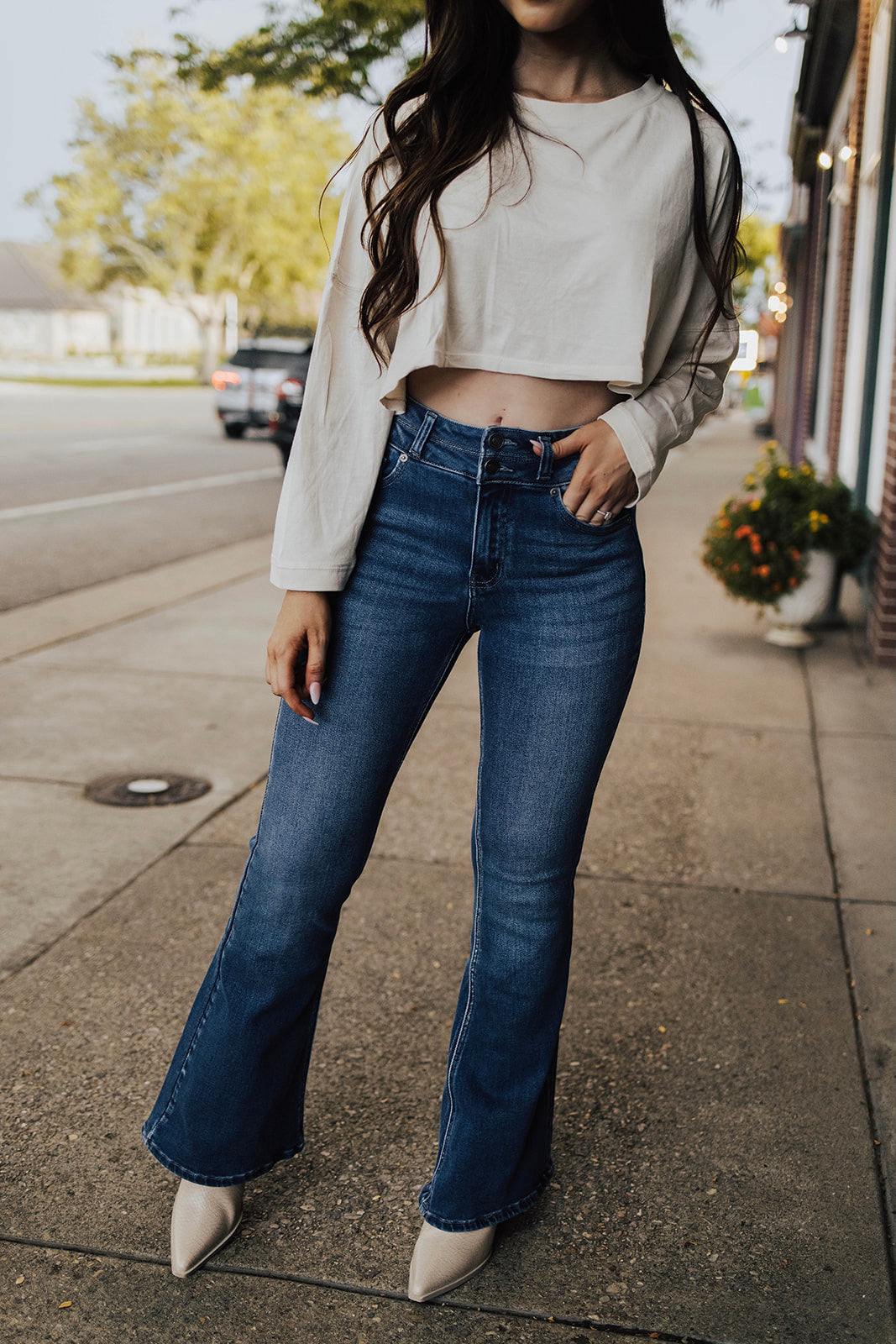 Melbourne High Rise Flare Jeans