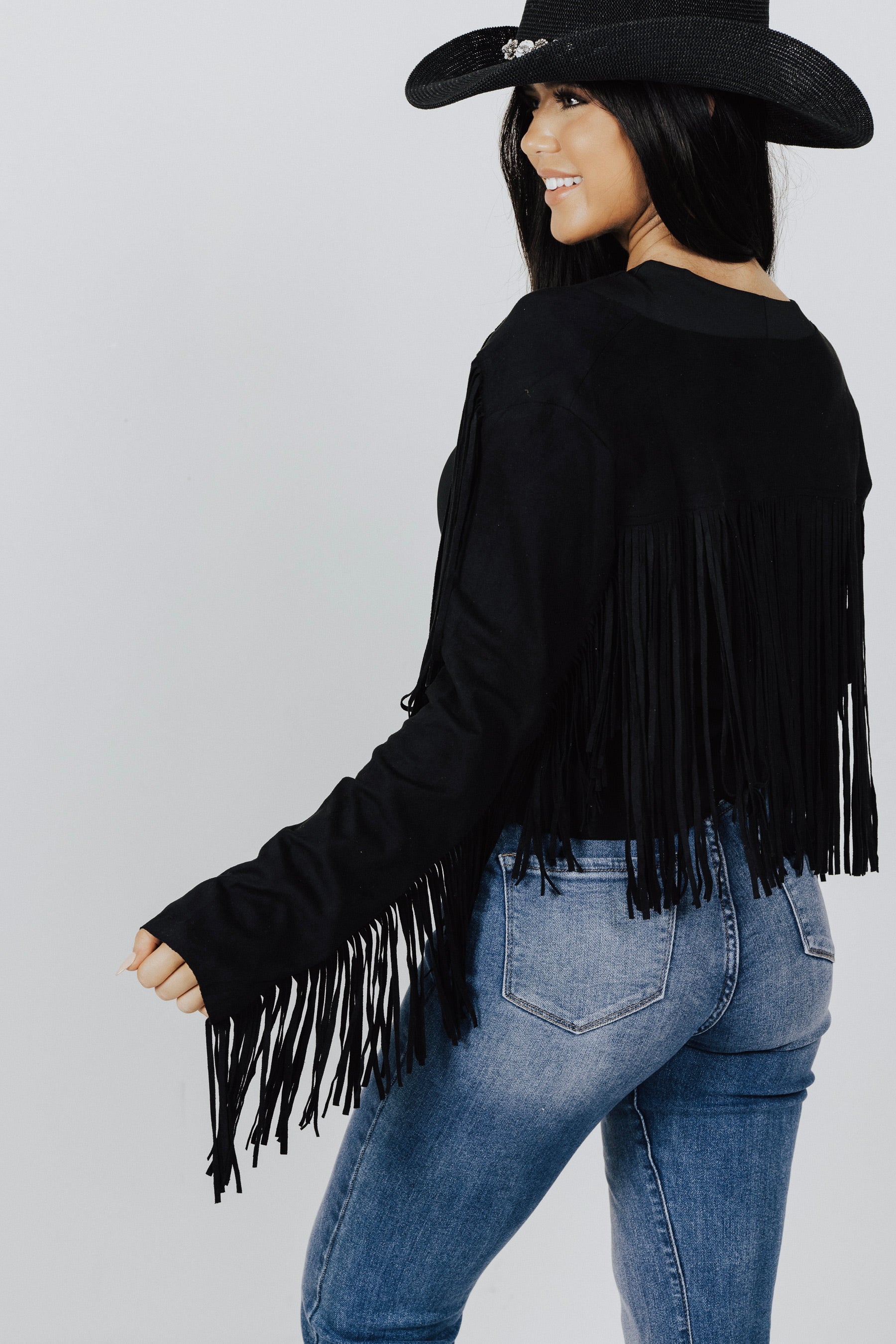 Jade Western Fringe Jacket - FINAL SALE