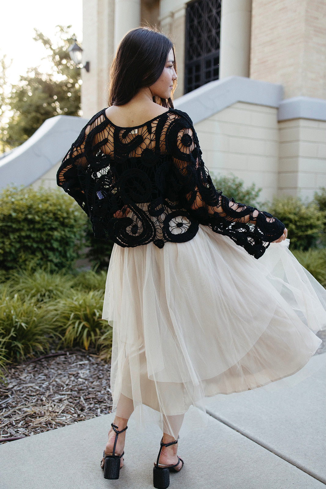 Selena Tulle Midi Skirt