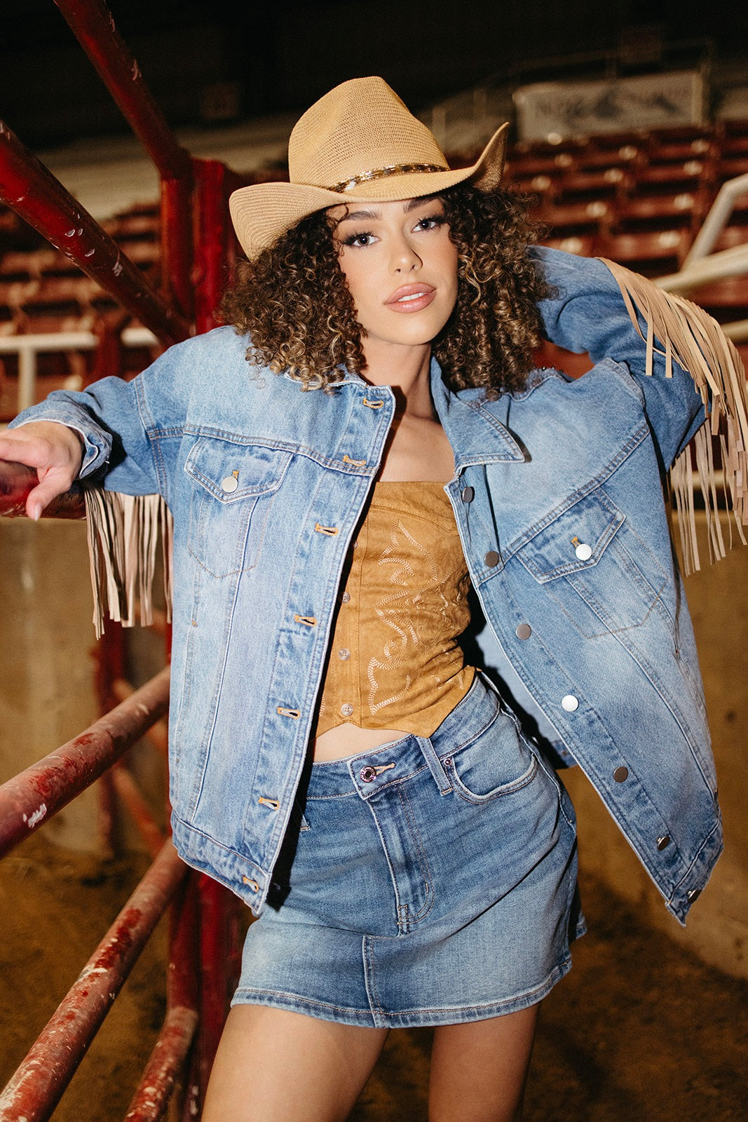 Cowgirl Code Suede Crop Top