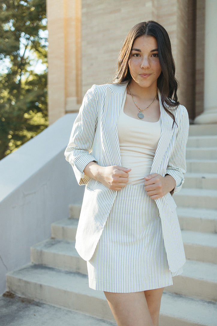 Sailor's Knot Pinstriped Skort