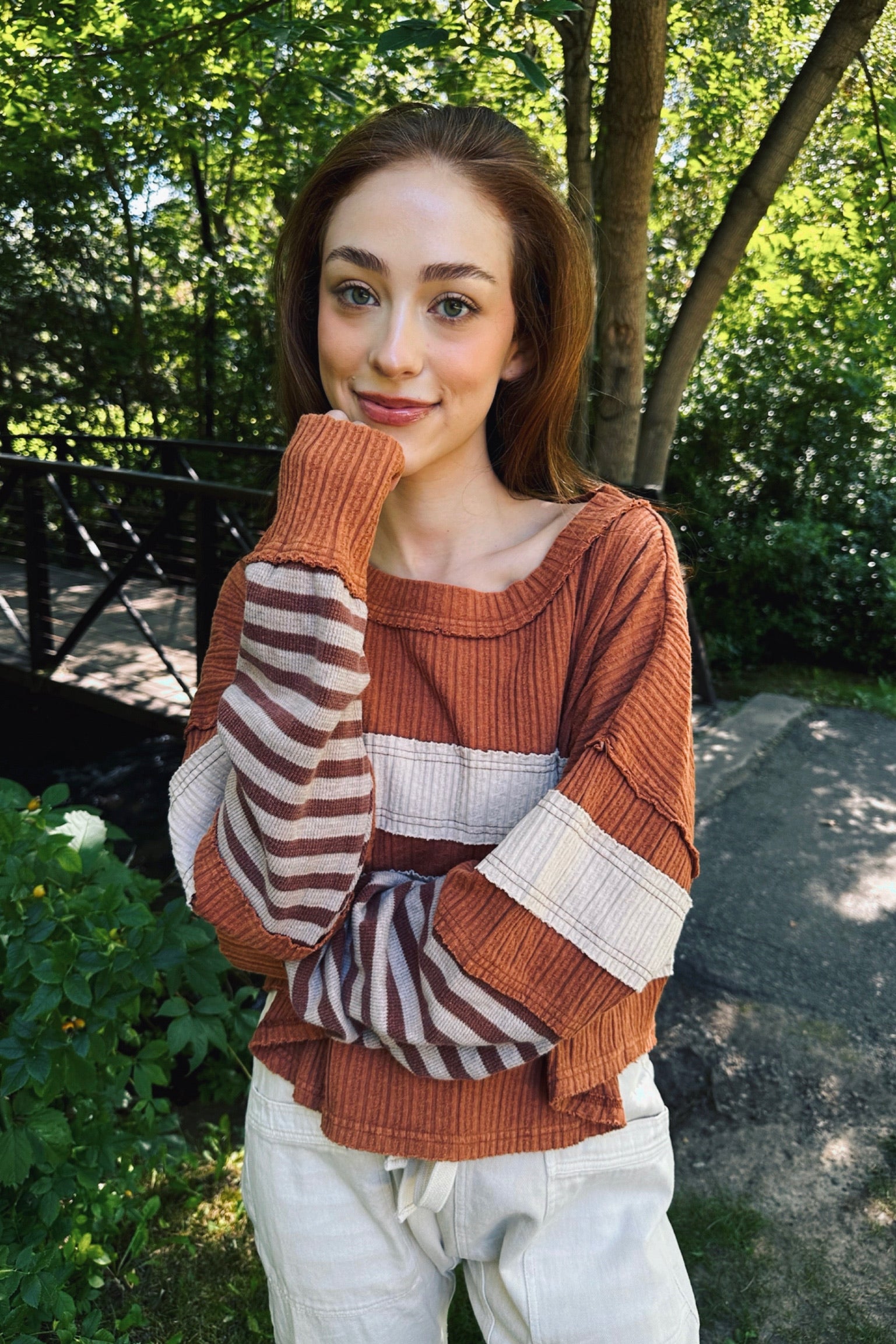 Nutmeg Knit Top